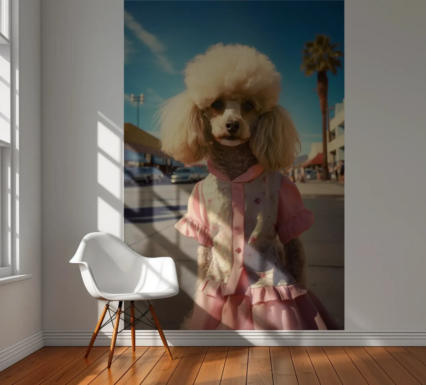 Maggie fotobehang van Affiches Chien Originales – Dogland