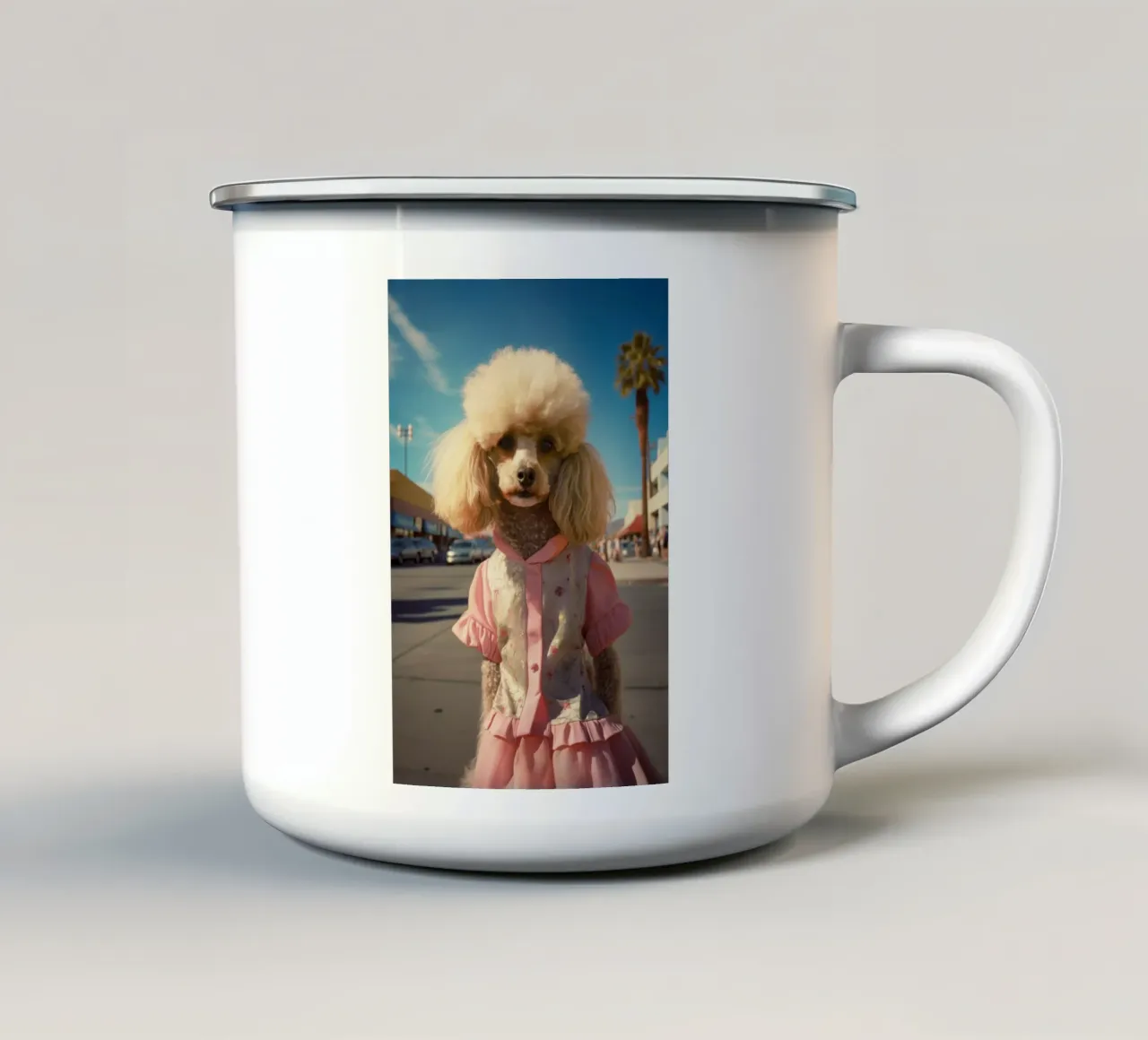 Maggie tazza in smalto da Affiches Chien Originales – Dogland