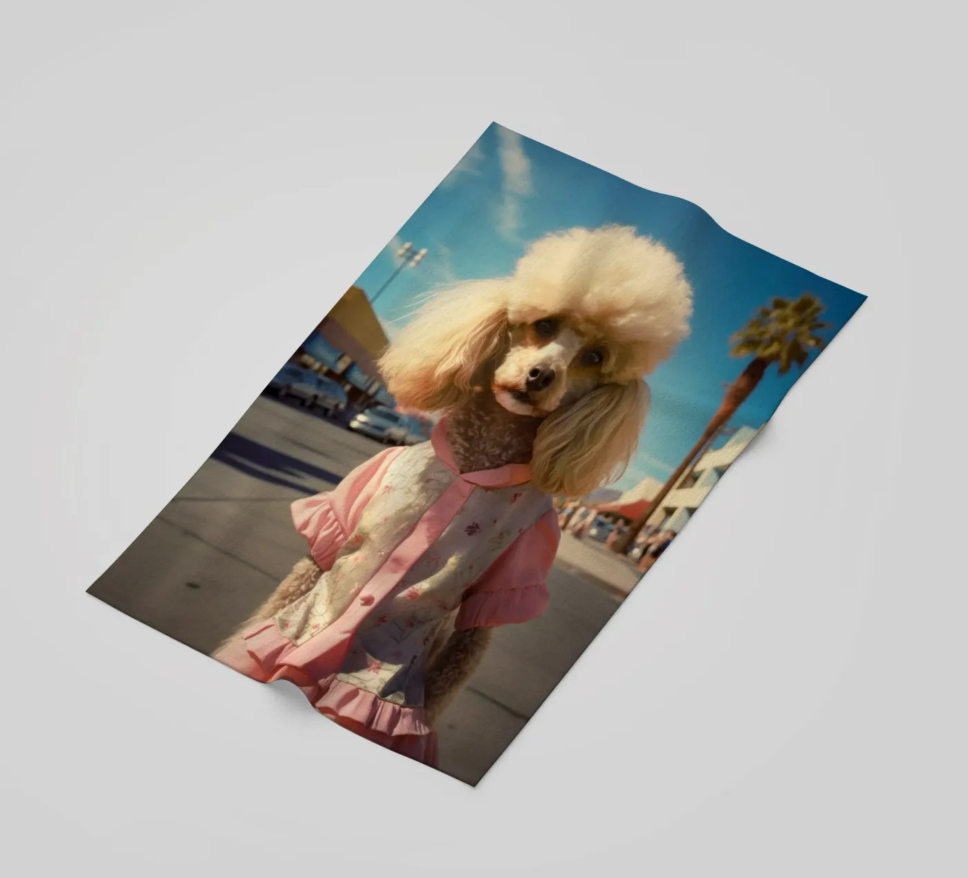 Maggie strandhanddoek van Affiches Chien Originales – Dogland