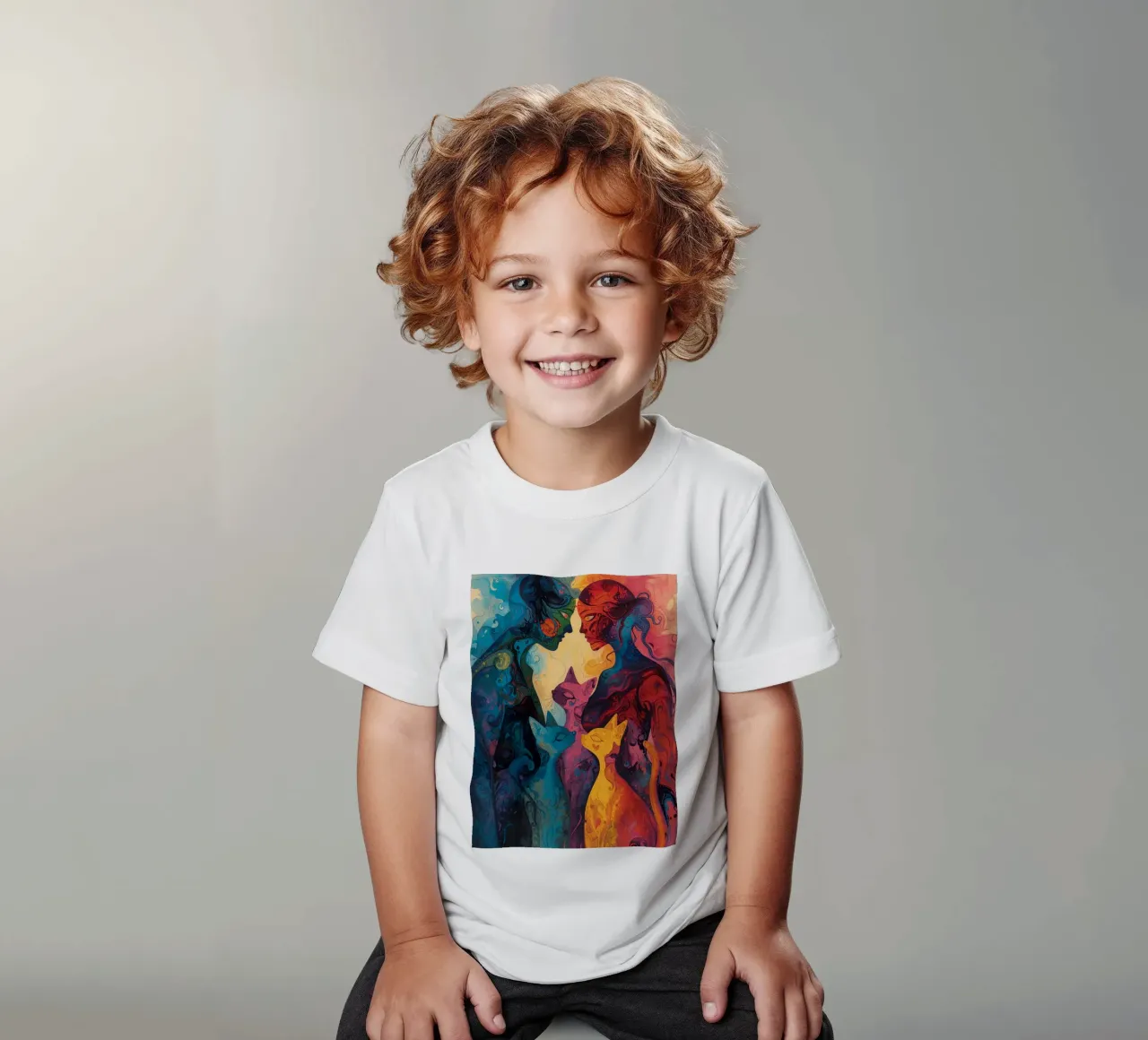 Abstract Affection t-shirt bambini da uniqe world