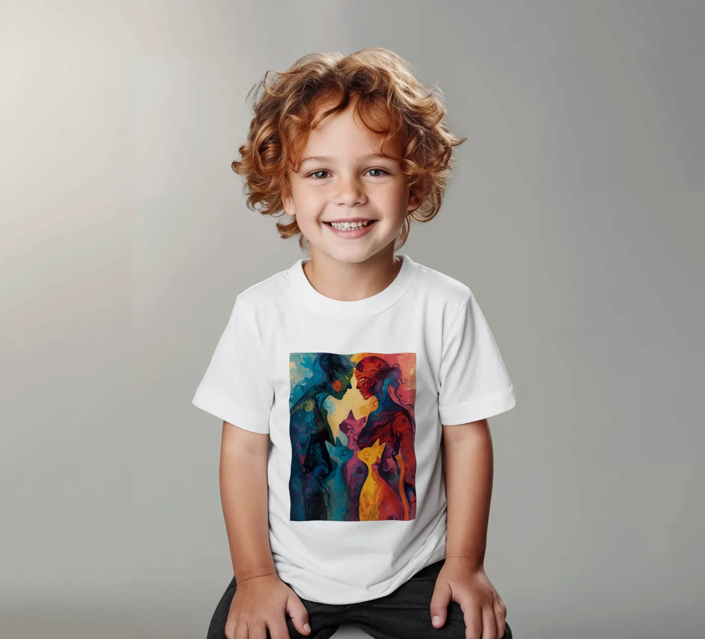 Affetto astratto t-shirt bambini da uniqe world