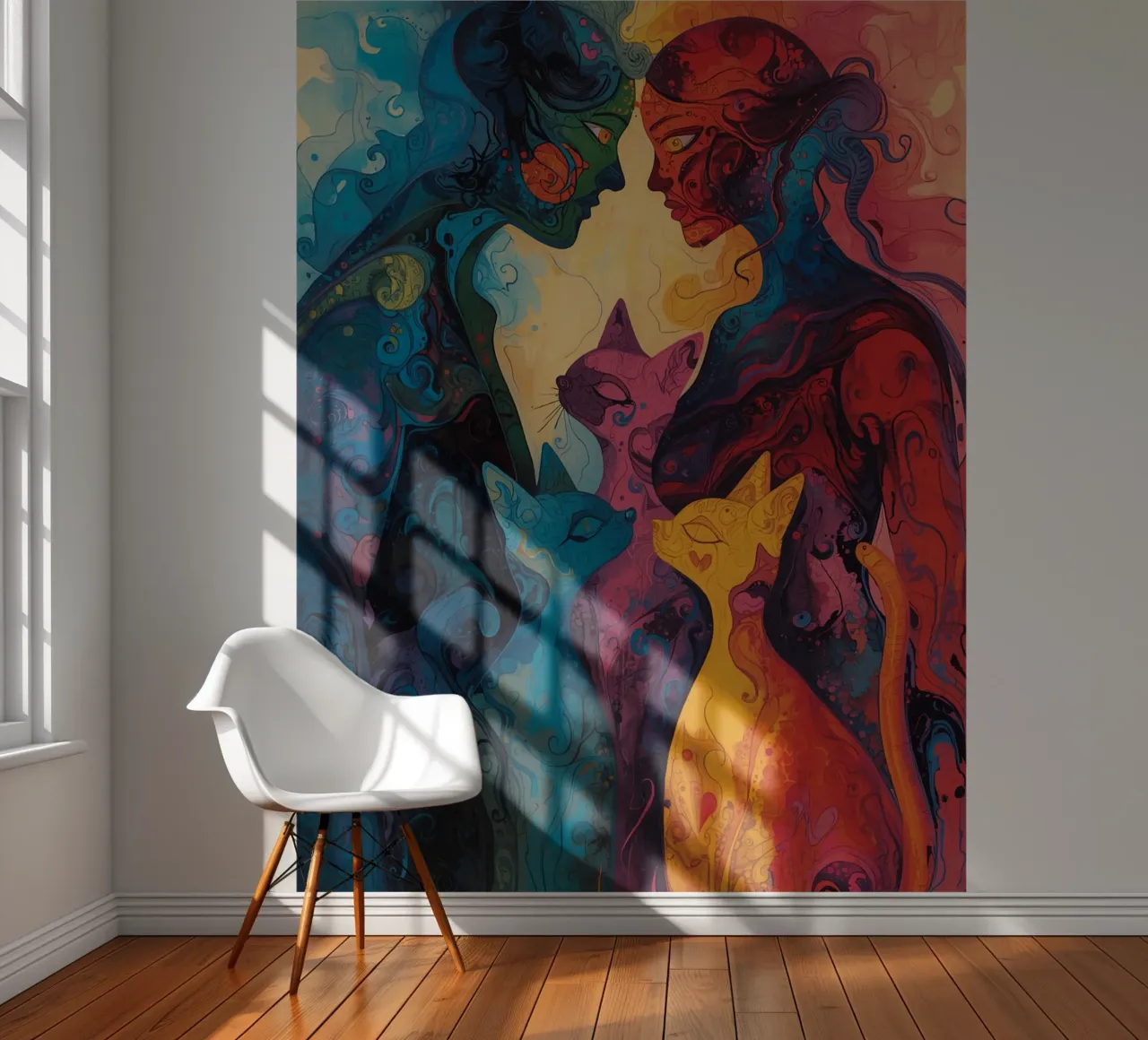 Abstracte genegenheid fotobehang van uniqe world