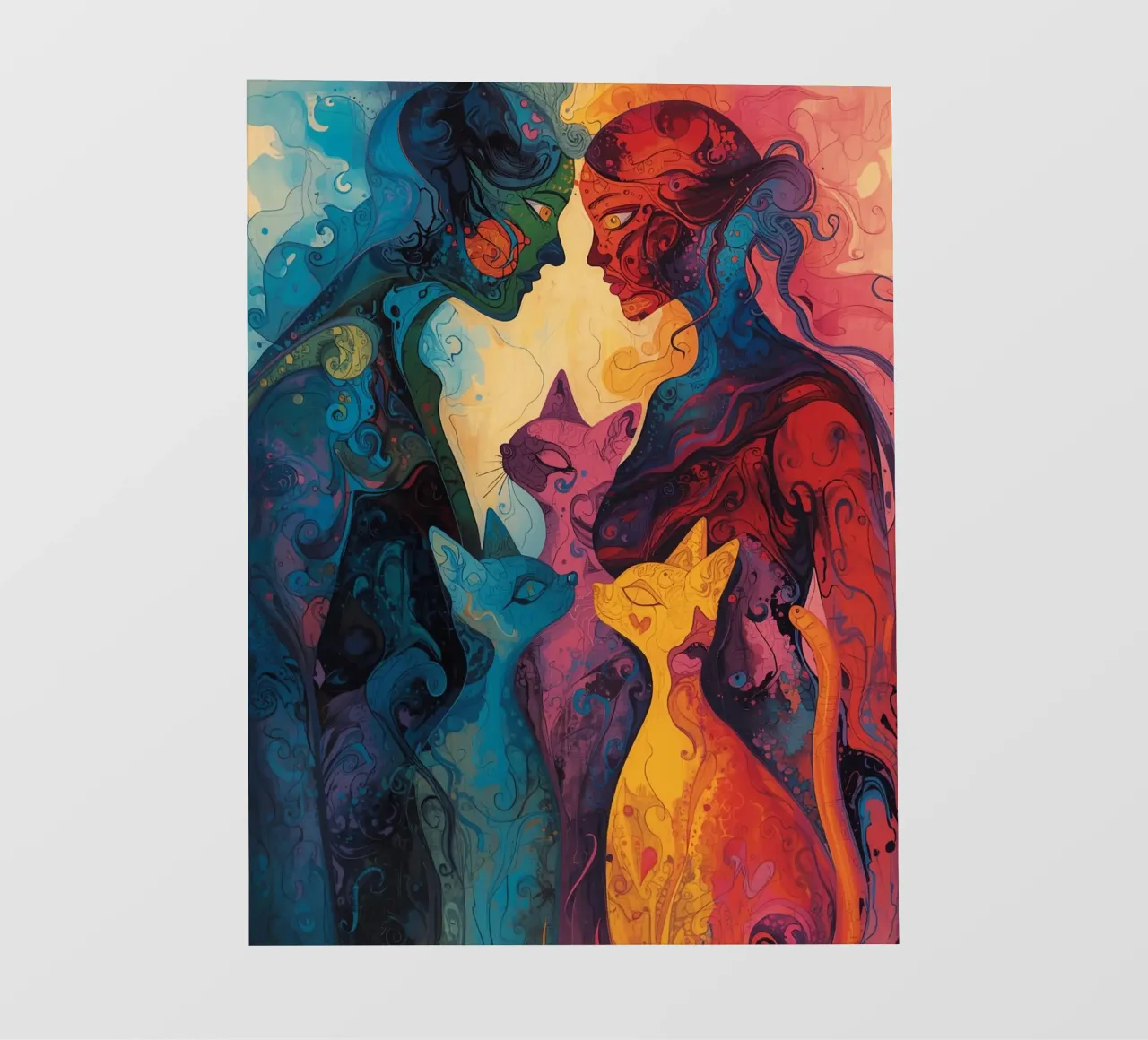 Abstracte genegenheid fotobehang van uniqe world