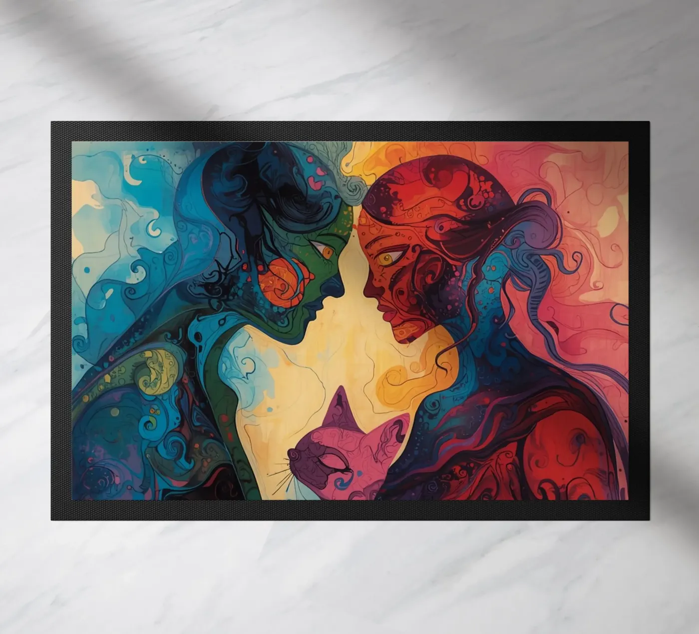 Abstract Affection doormat by uniqe world