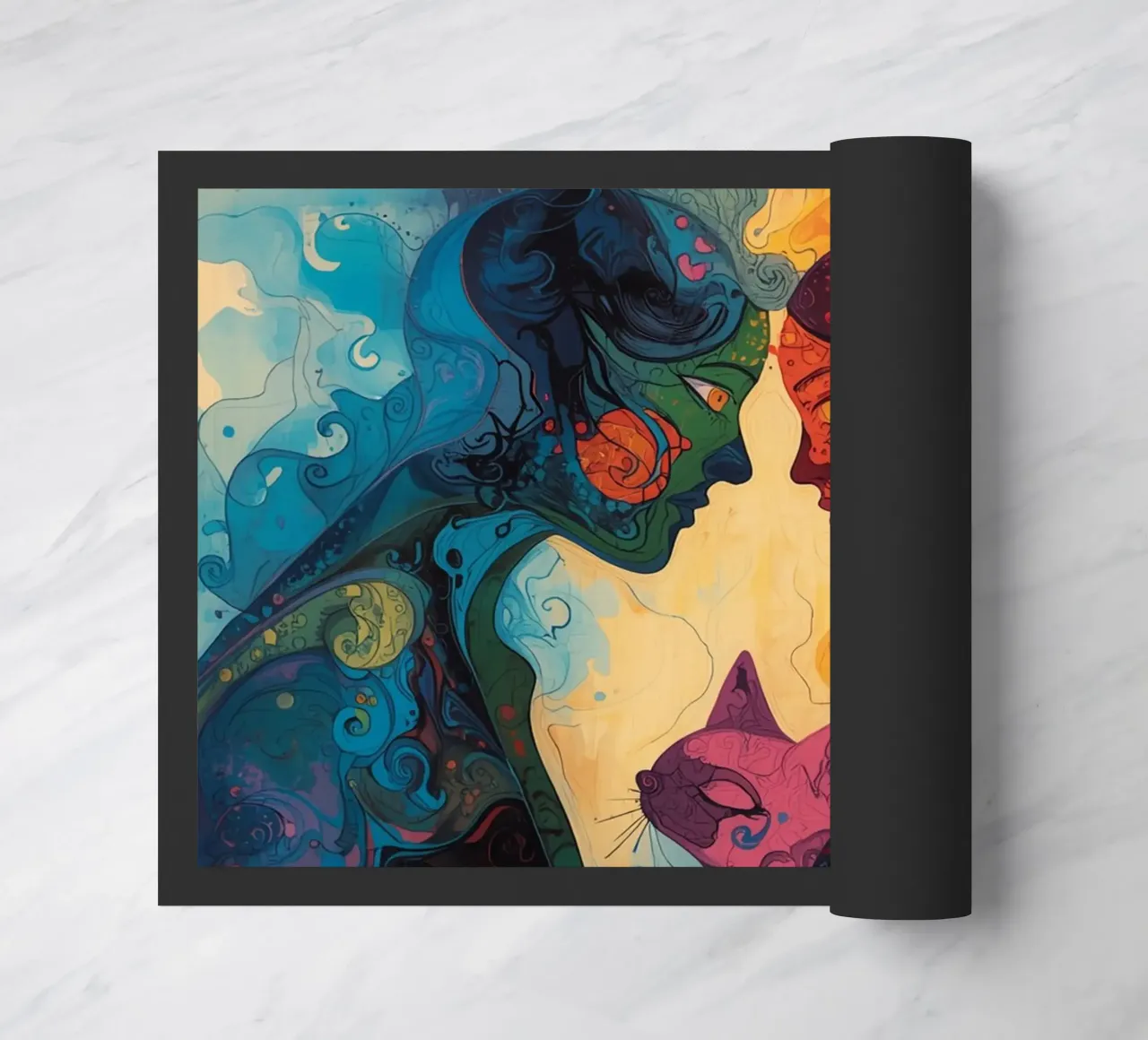 Abstract Affection doormat by uniqe world