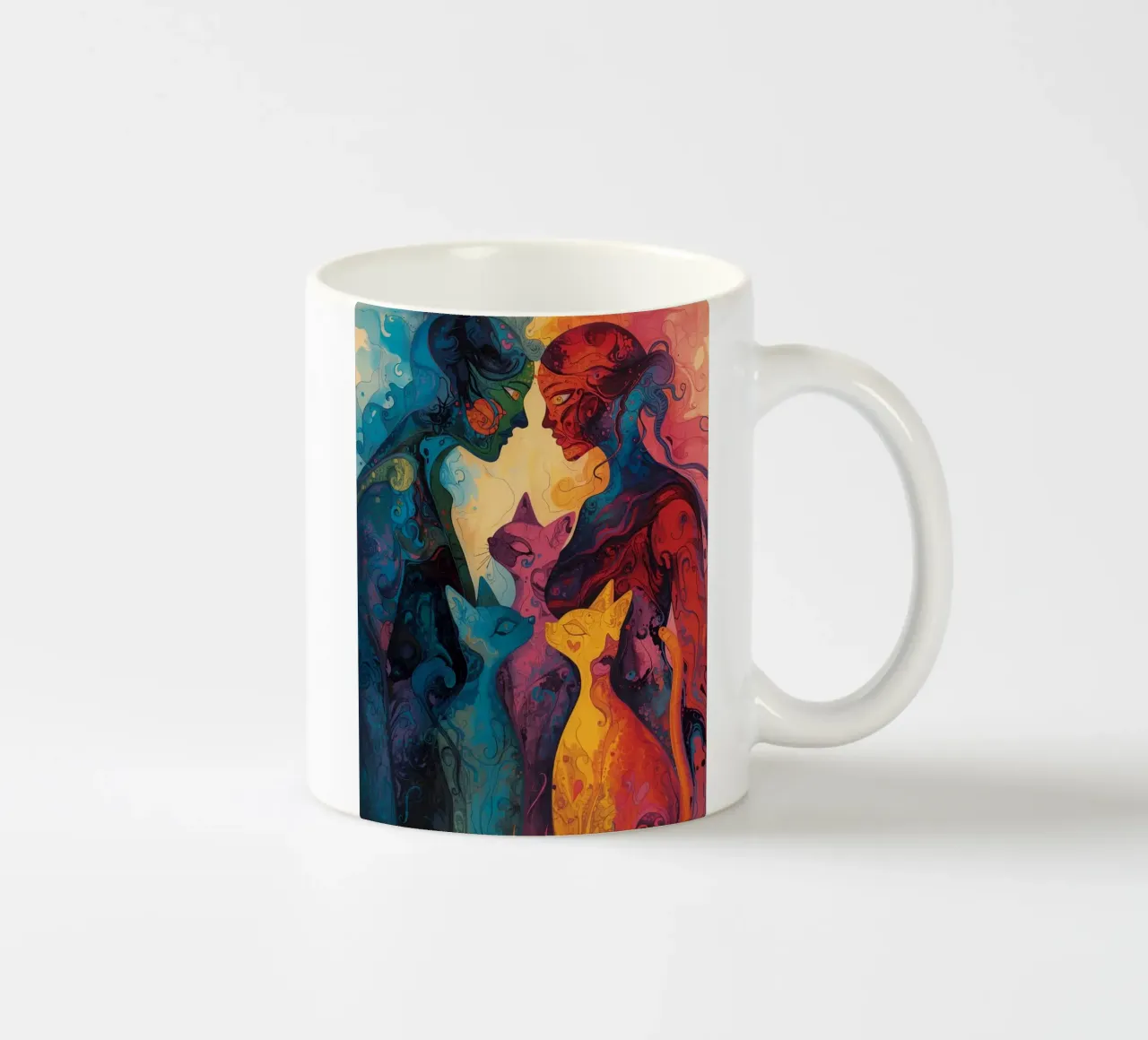 Abstract Affection ceramic mug by uniqe world