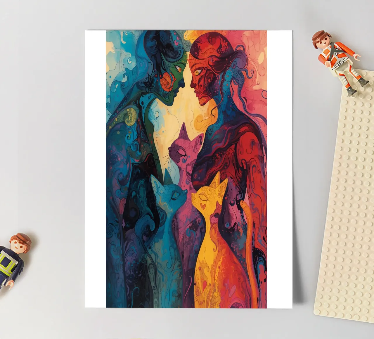 Abstract Affection sticker sheet by uniqe world