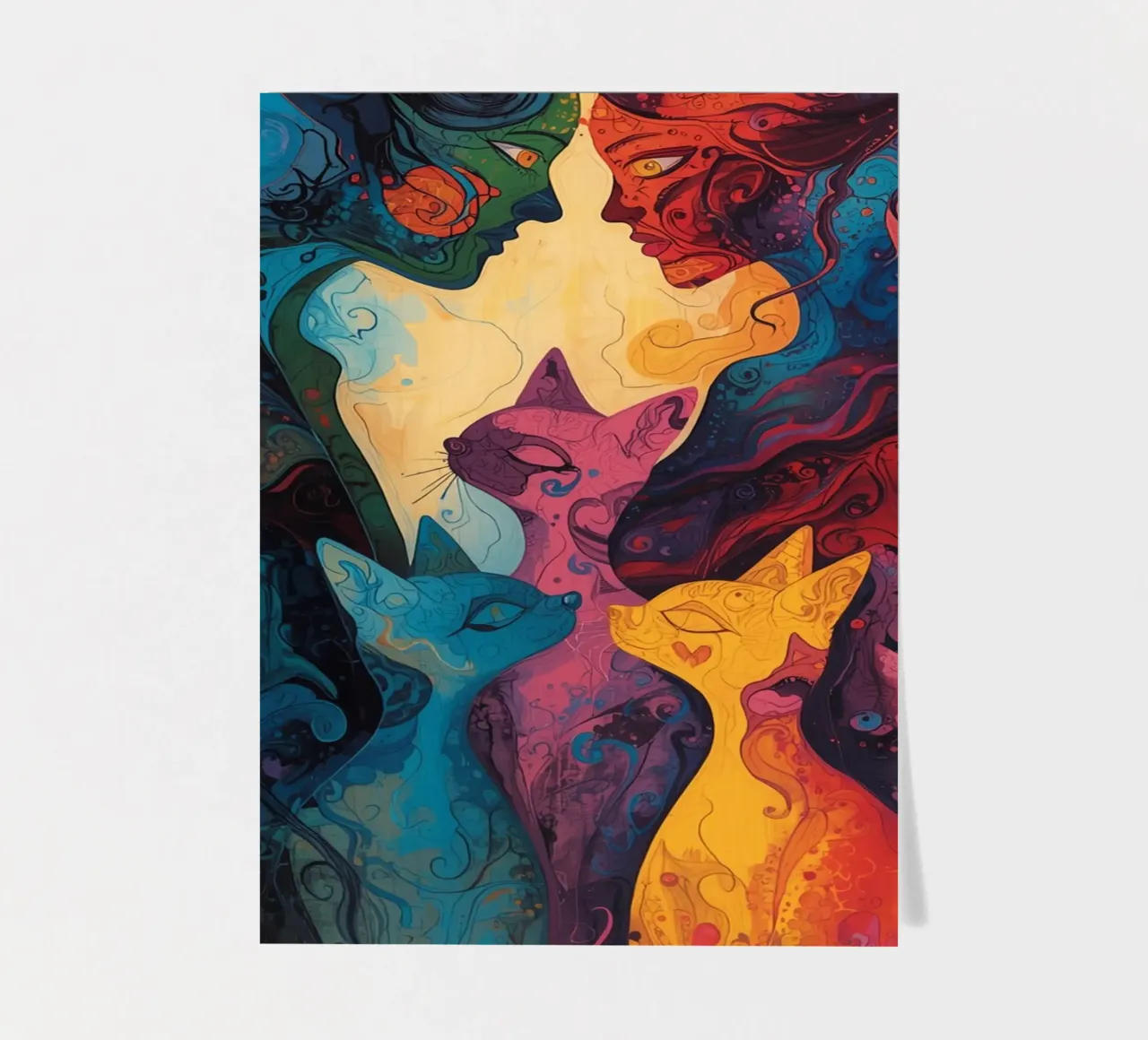 Abstract Affection sticker sheet by uniqe world