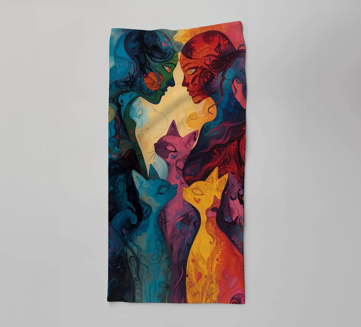 Abstract Affection towel by uniqe world