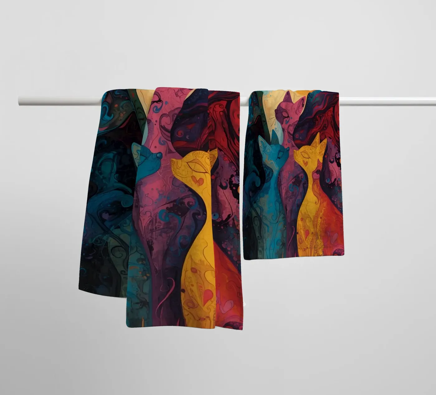 Abstract Affection towel by uniqe world
