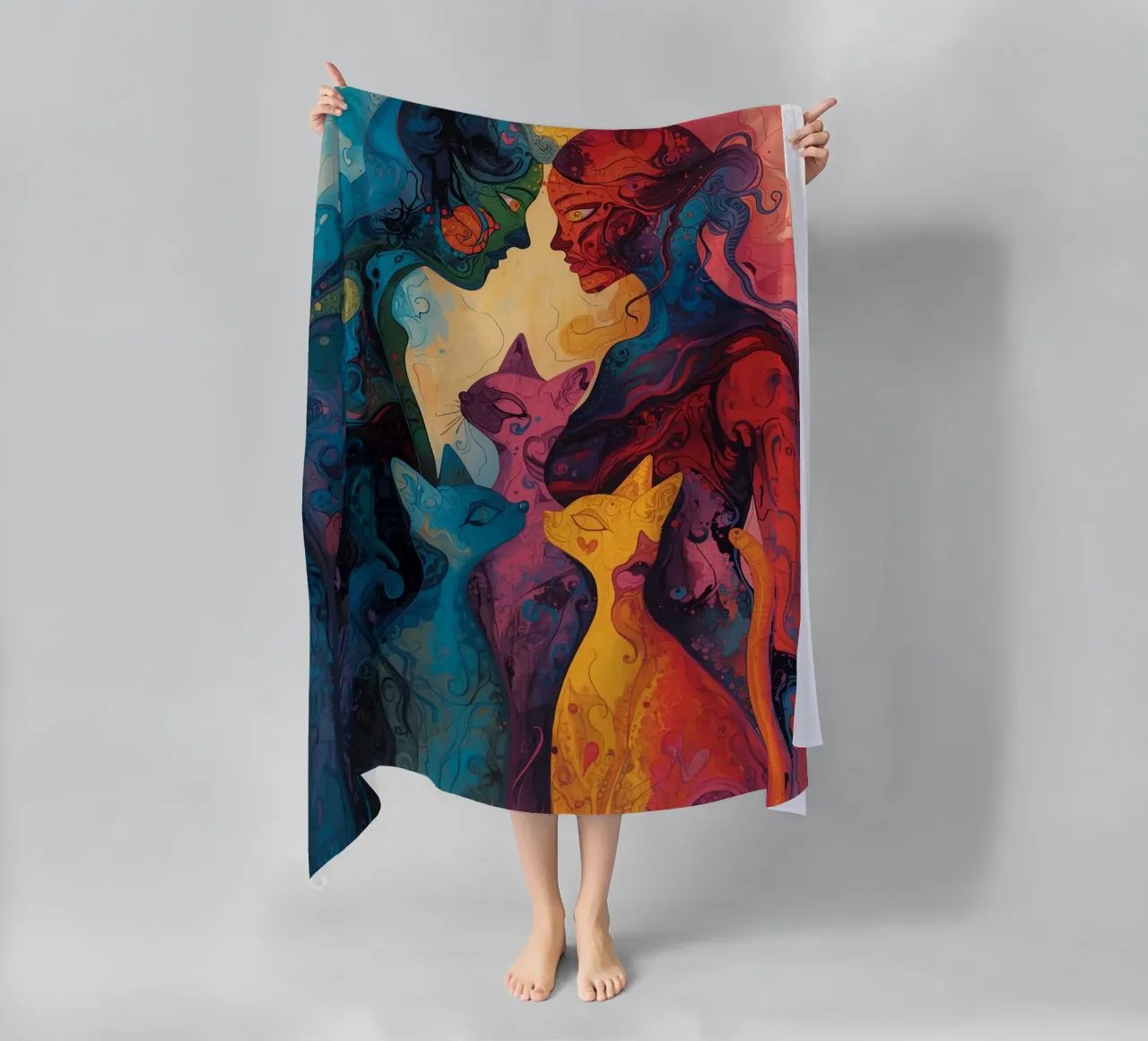 Abstract Affection telo mare da uniqe world