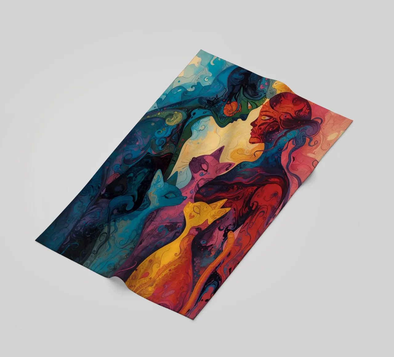 Abstract Affection telo mare da uniqe world