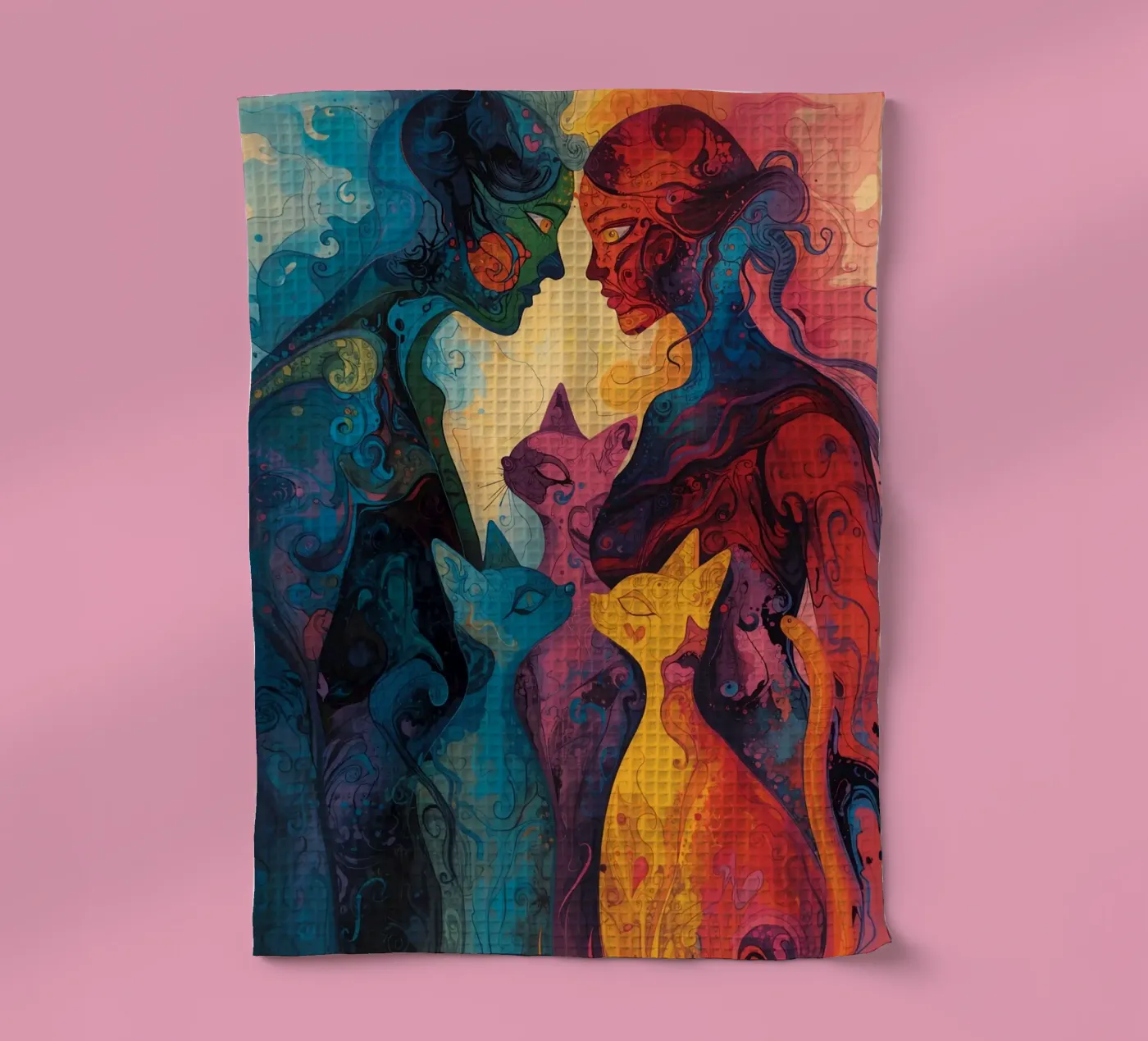 Affection abstraite torchon de uniqe world