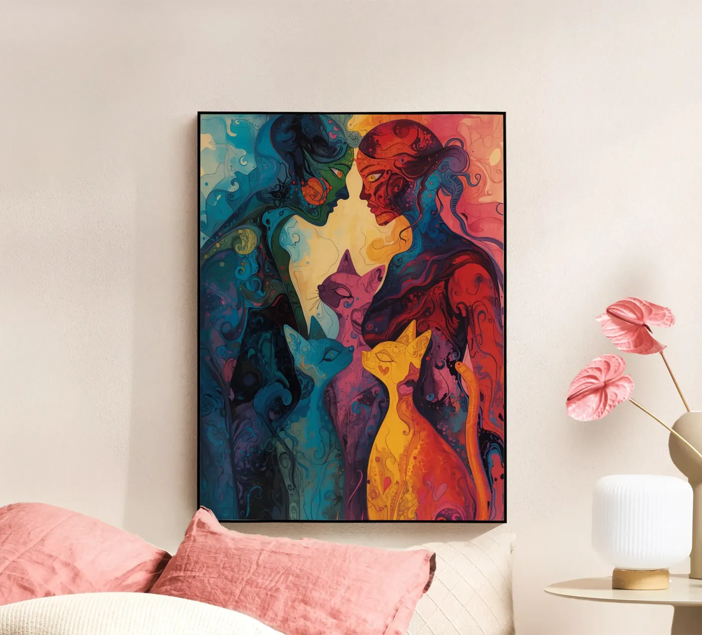 Affection abstraite plexiglas de uniqe world