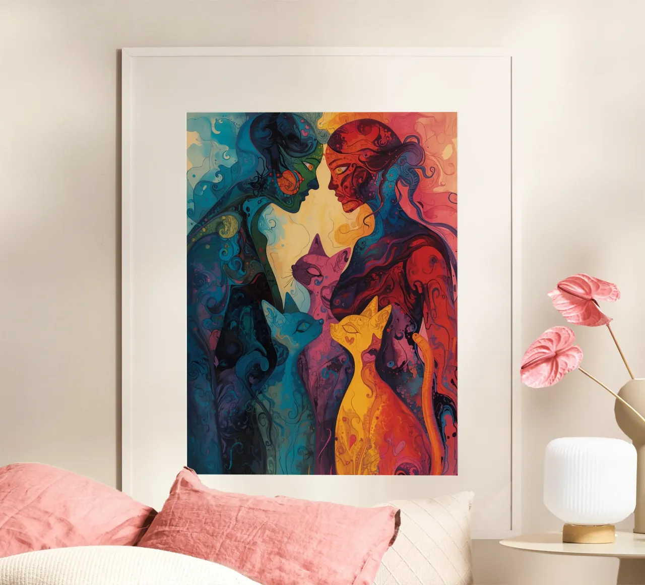 Abstract Affection poster by uniqe world