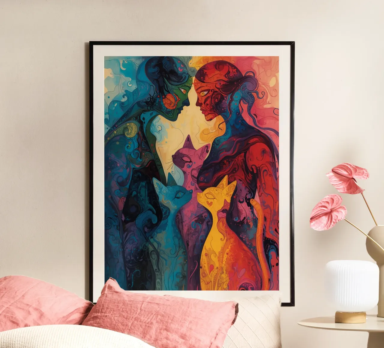 Abstract Affection poster by uniqe world