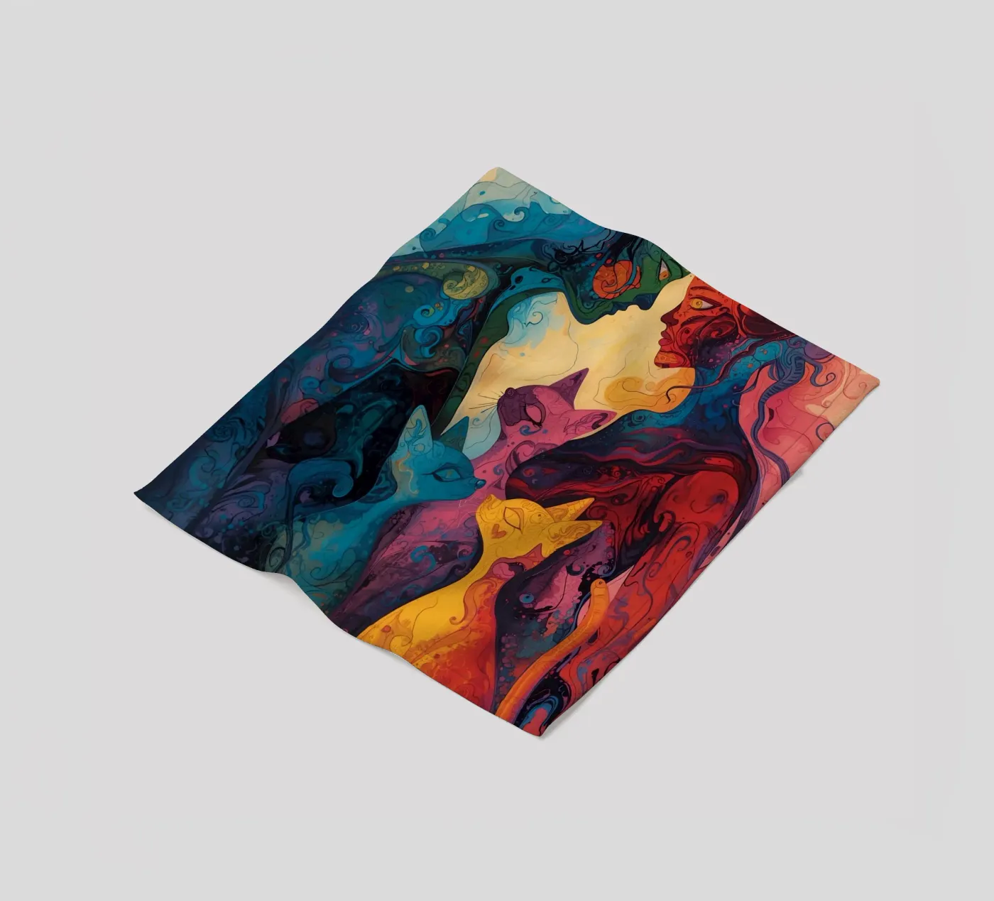 Abstract Affection fleecedeken van uniqe world