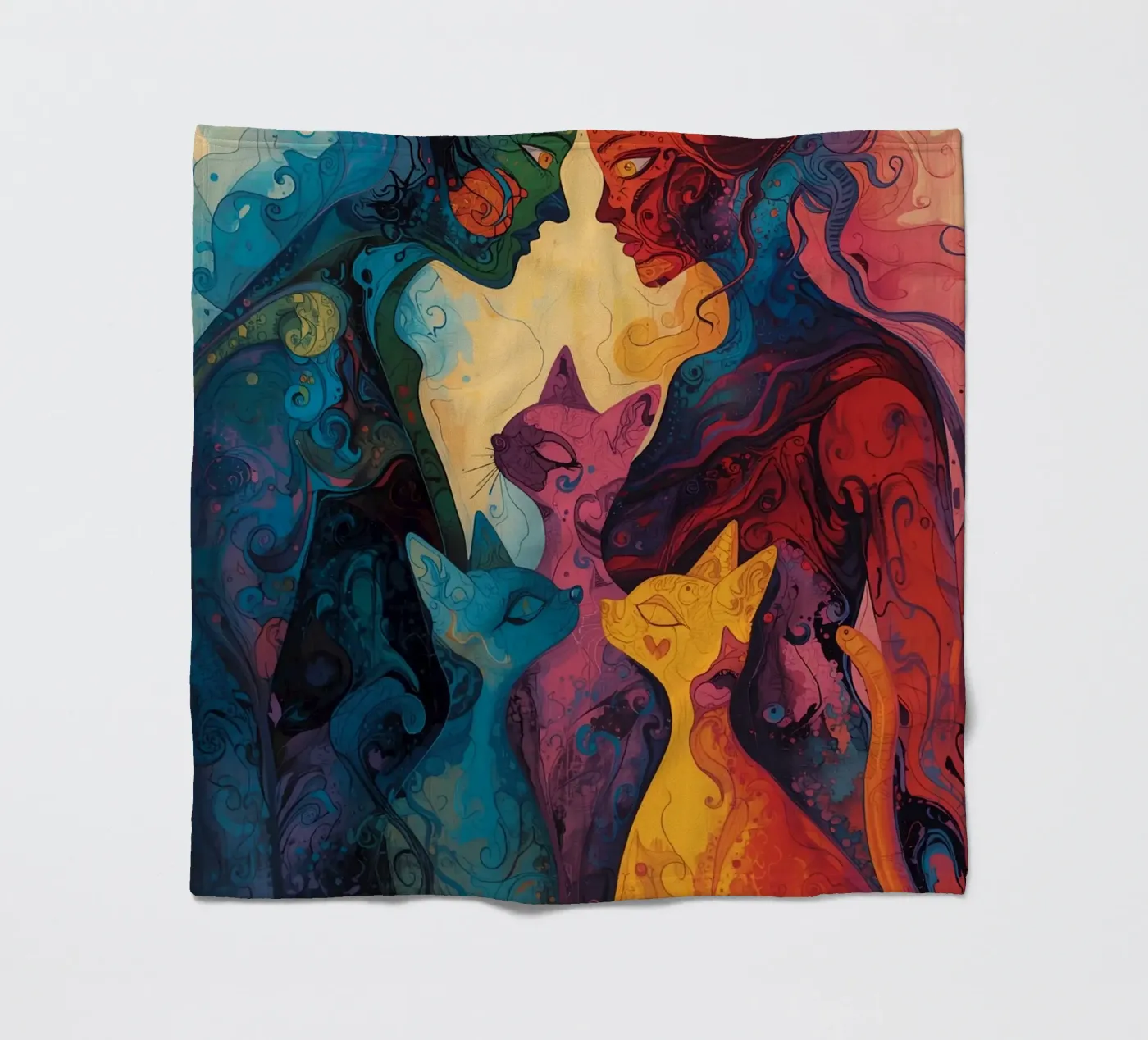 Abstract Affection fleece blanket by uniqe world