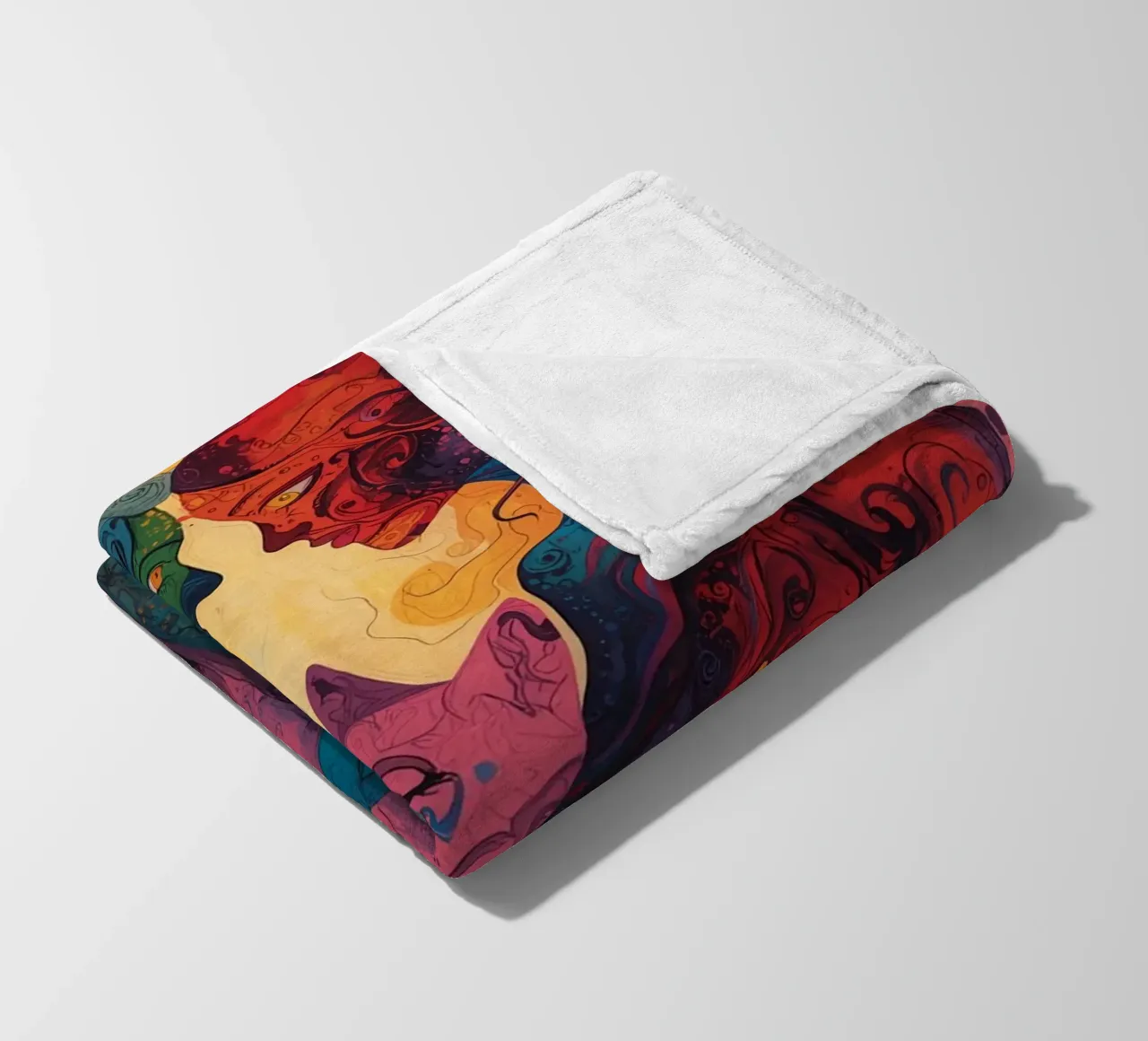 Abstrakte Zuneigung Fleecedecke von uniqe world