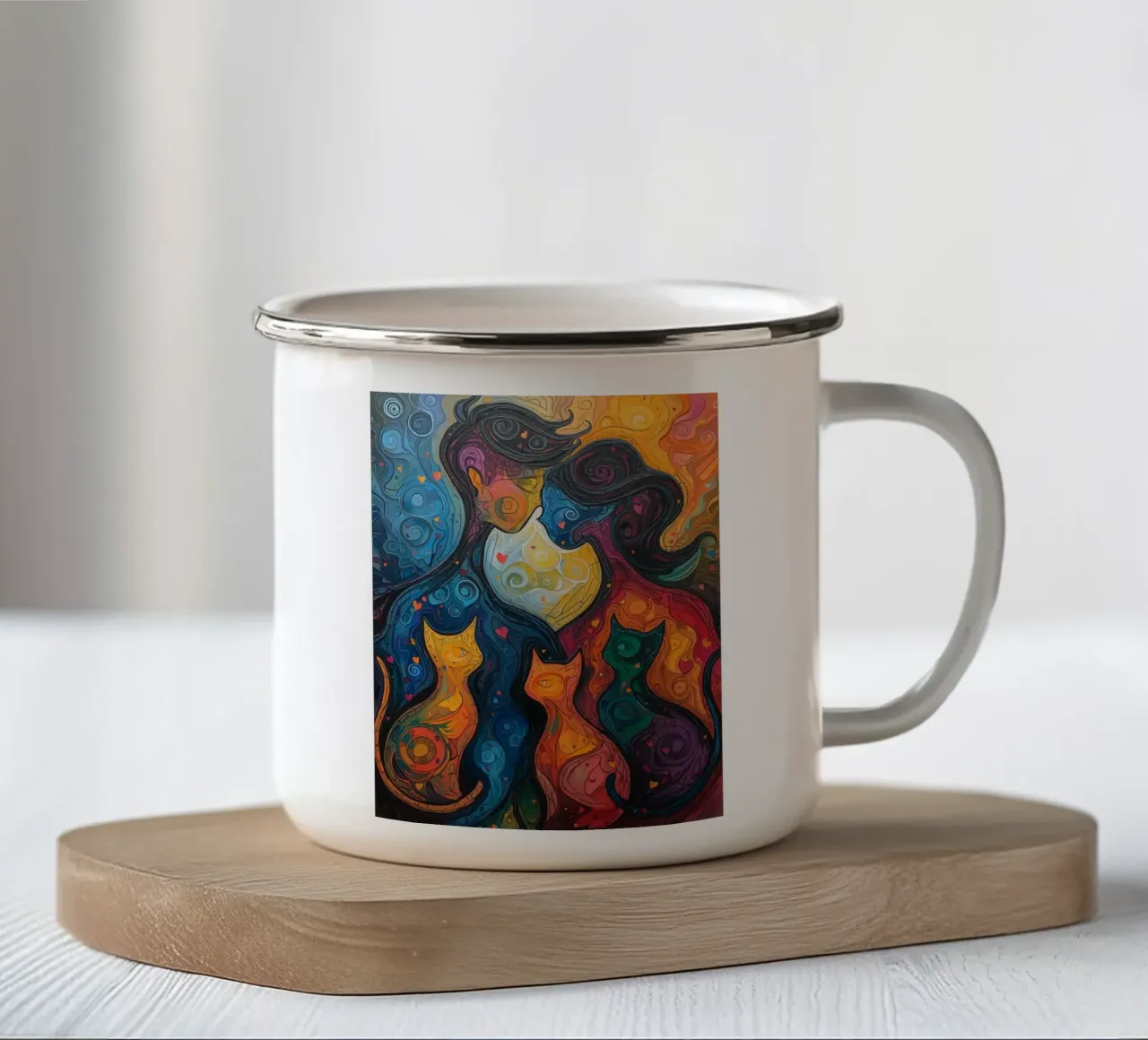 Legame eterno tazza in smalto da uniqe world