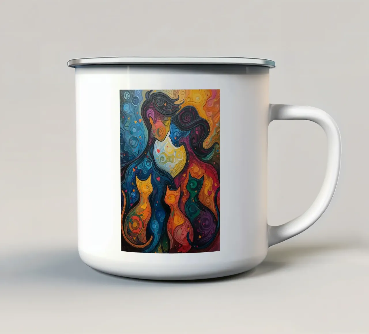 Legame eterno tazza in smalto da uniqe world