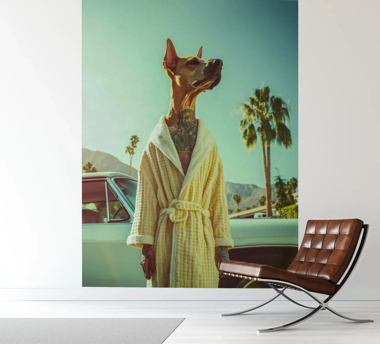 Ryder fotobehang van Affiches Chien Originales – Dogland