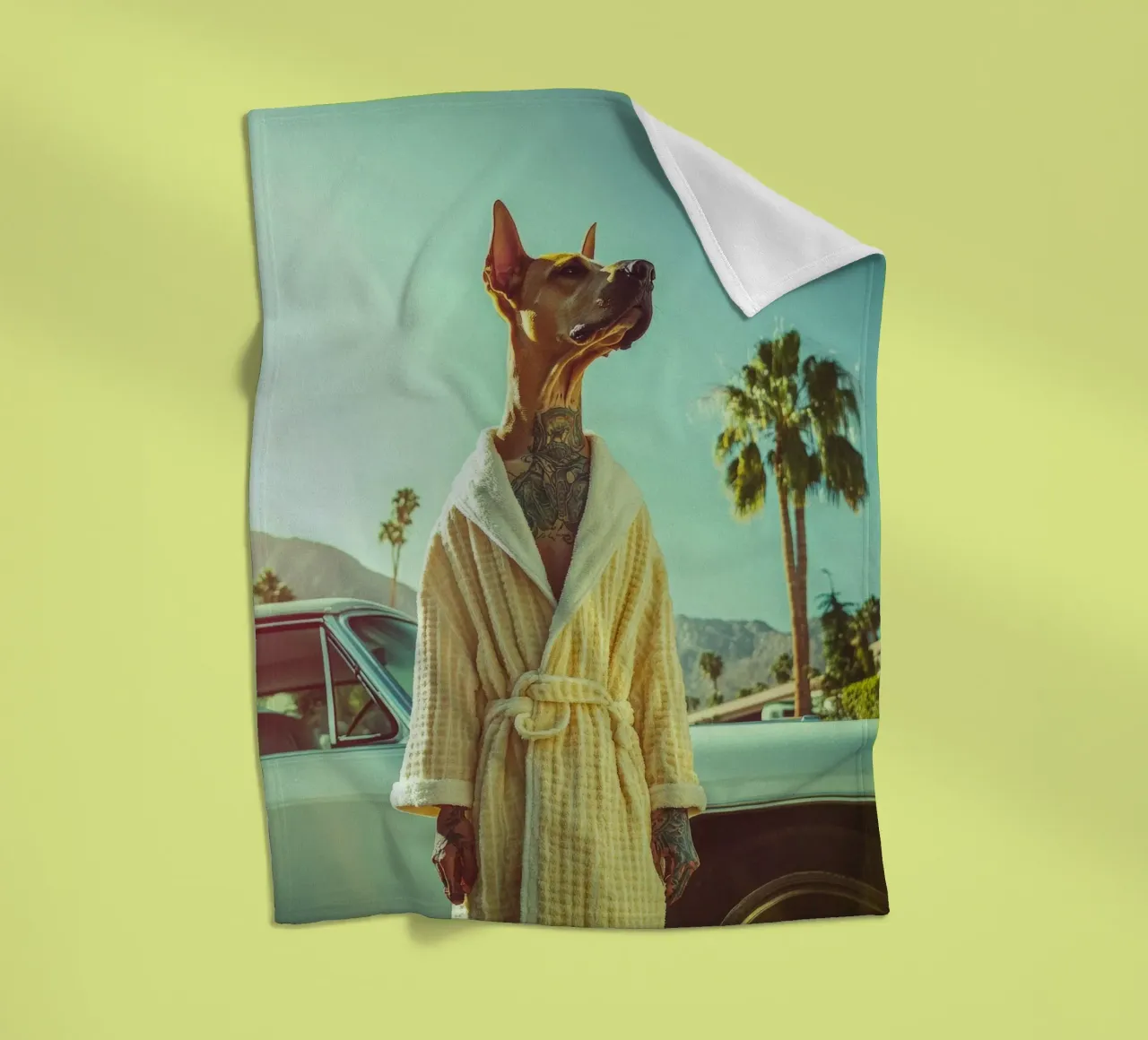 Ryder fleecedeken van Affiches Chien Originales – Dogland