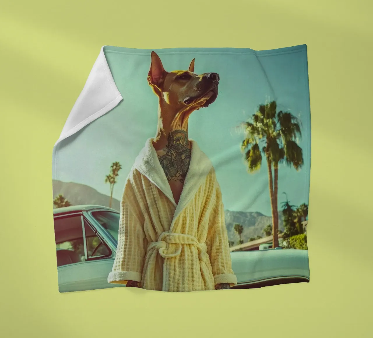 Ryder fleecedeken van Affiches Chien Originales – Dogland