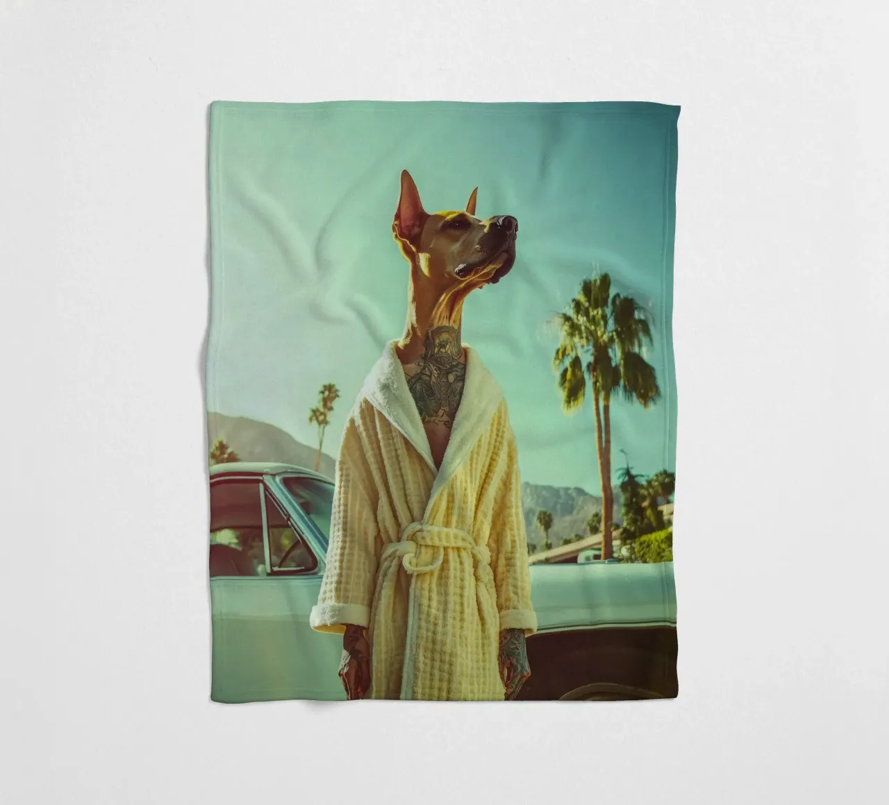 Ryder fleecedeken van Affiches Chien Originales – Dogland