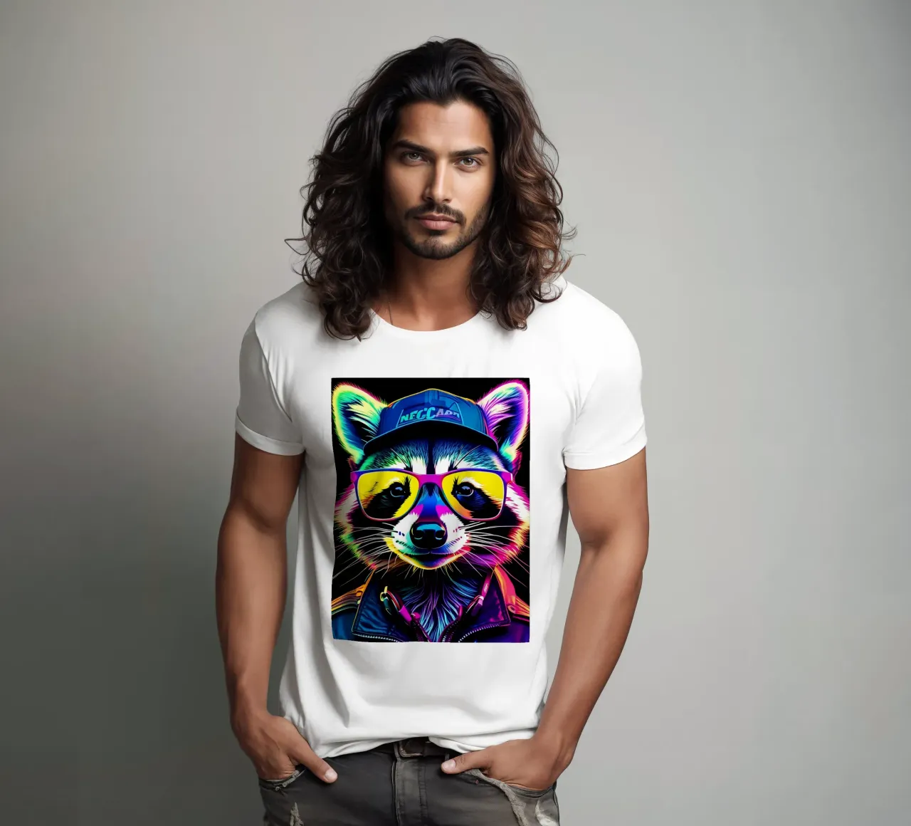 Un procione con gli occhiali t-shirt da MakArena