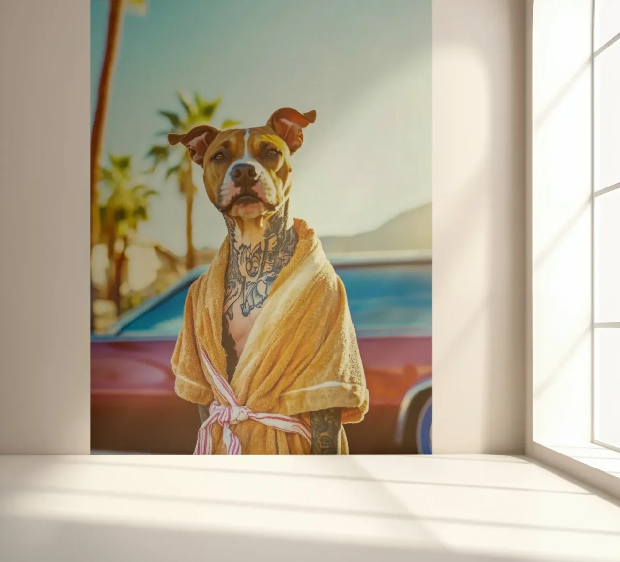 Milo fotobehang van Affiches Chien Originales – Dogland