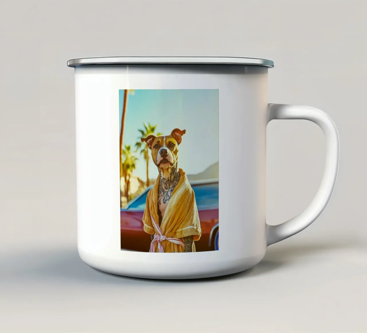 Milo tazza in smalto da Affiches Chien Originales – Dogland