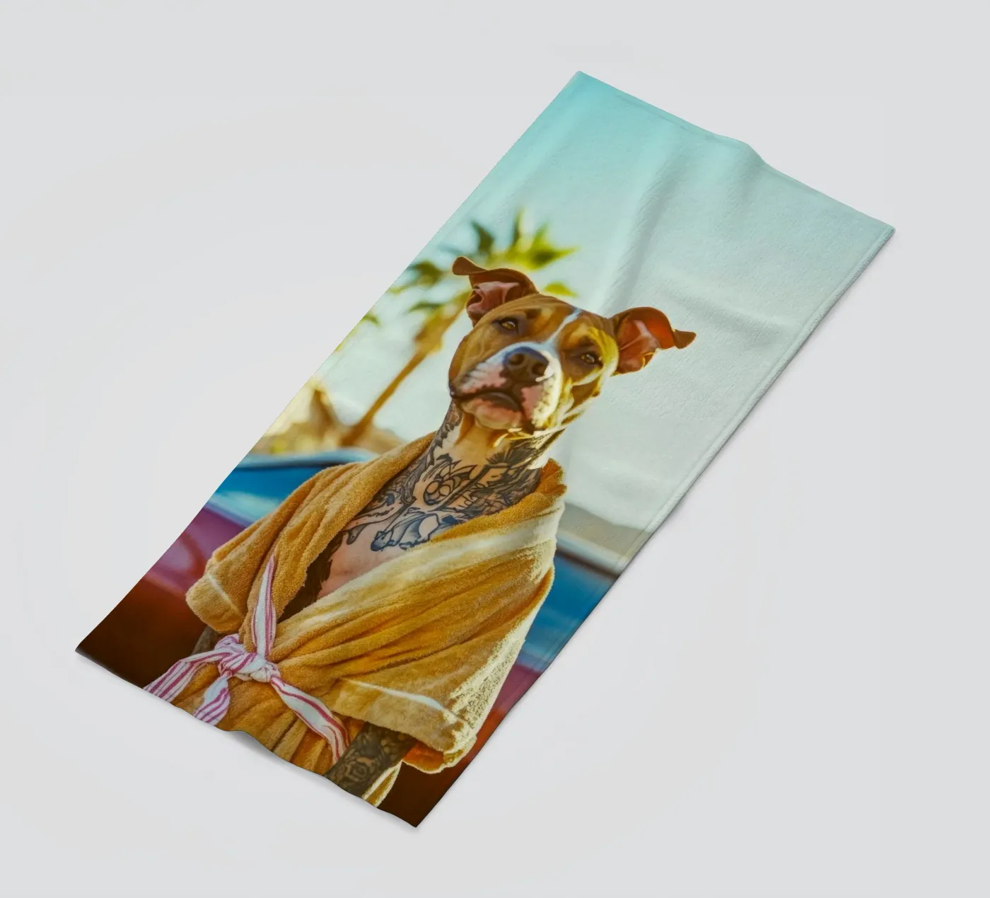 Milo beach towel by Affiches Chien Originales – Dogland