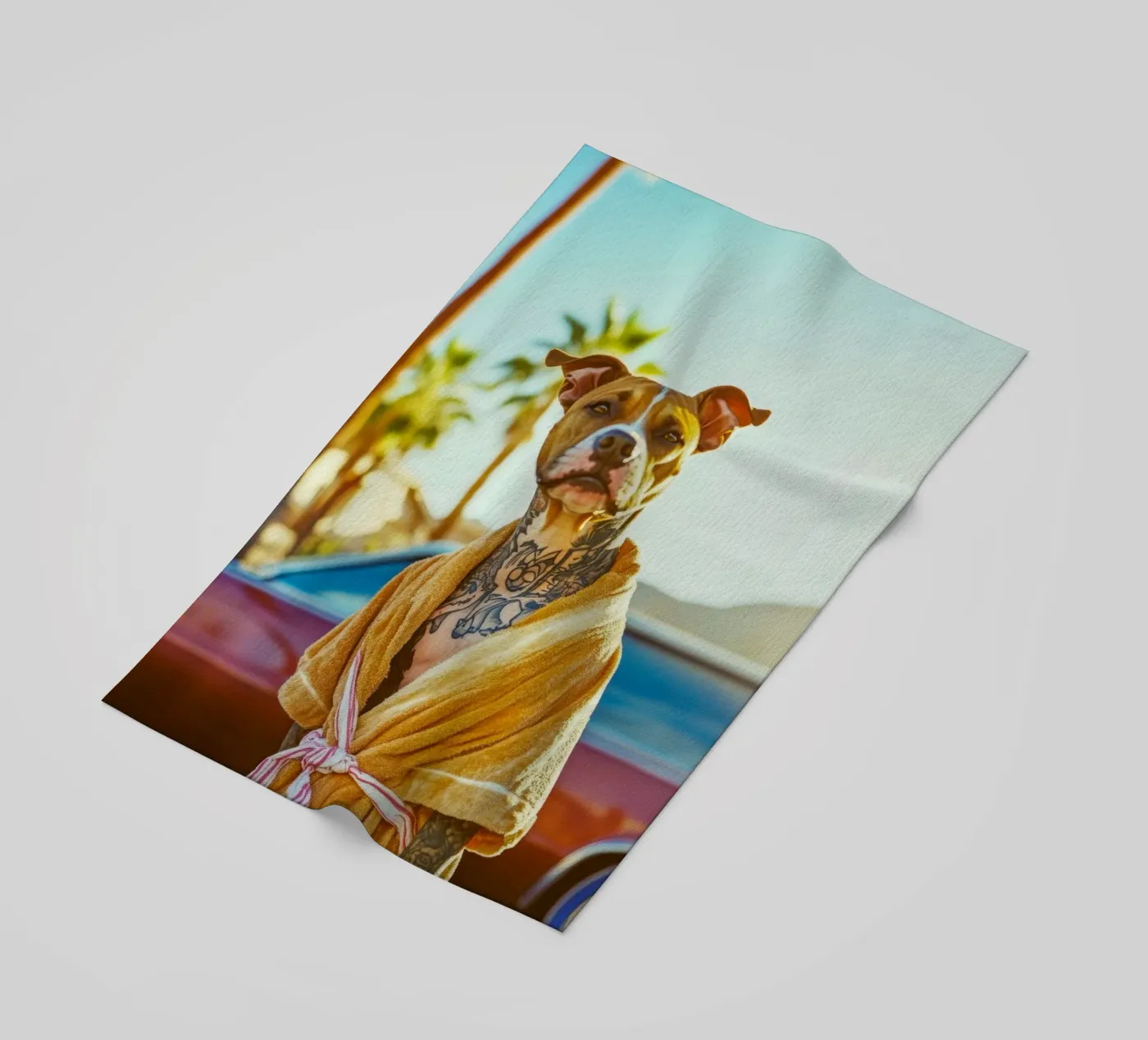 Milo beach towel by Affiches Chien Originales – Dogland