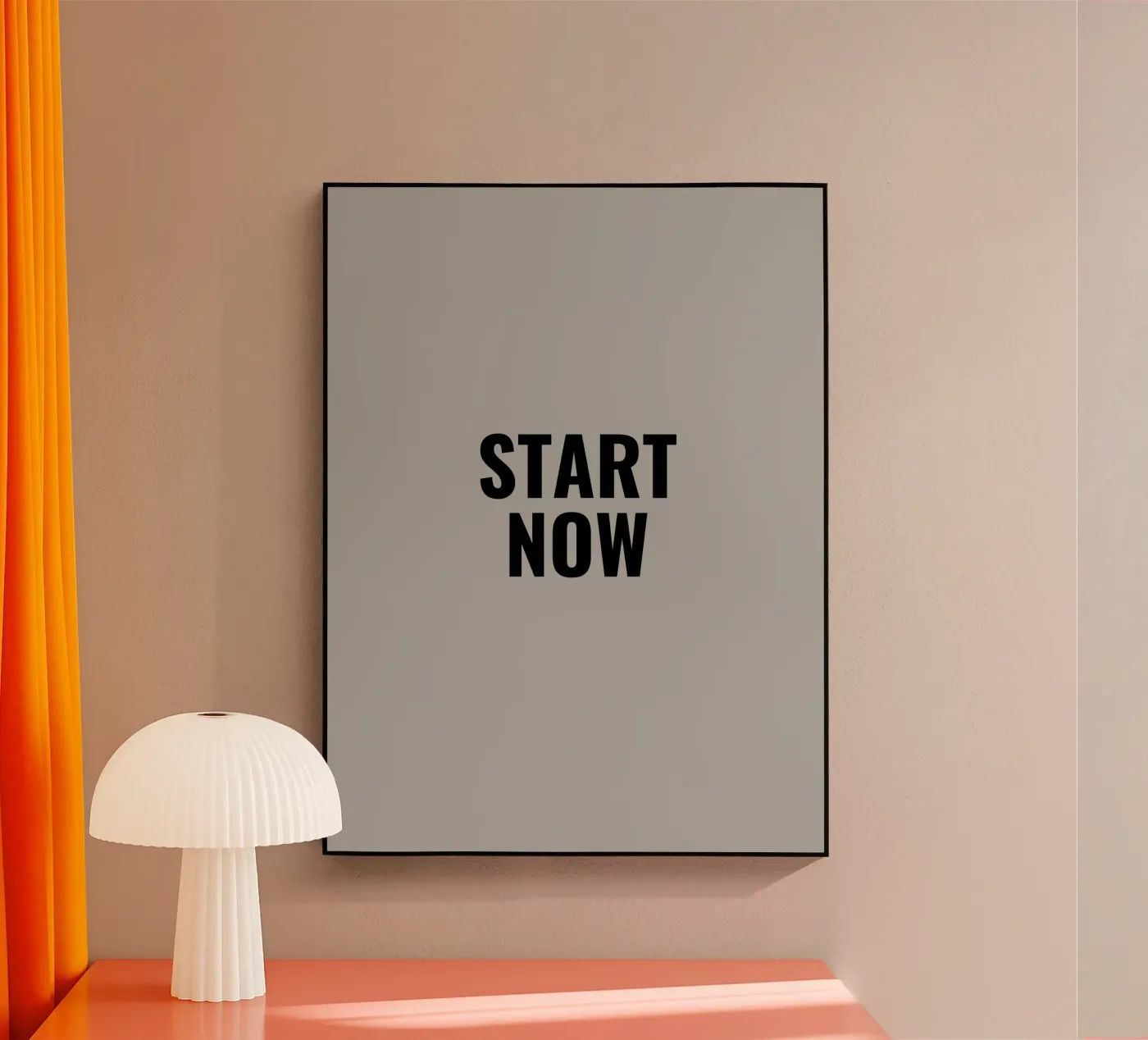 START NOW plexiglas de Simple