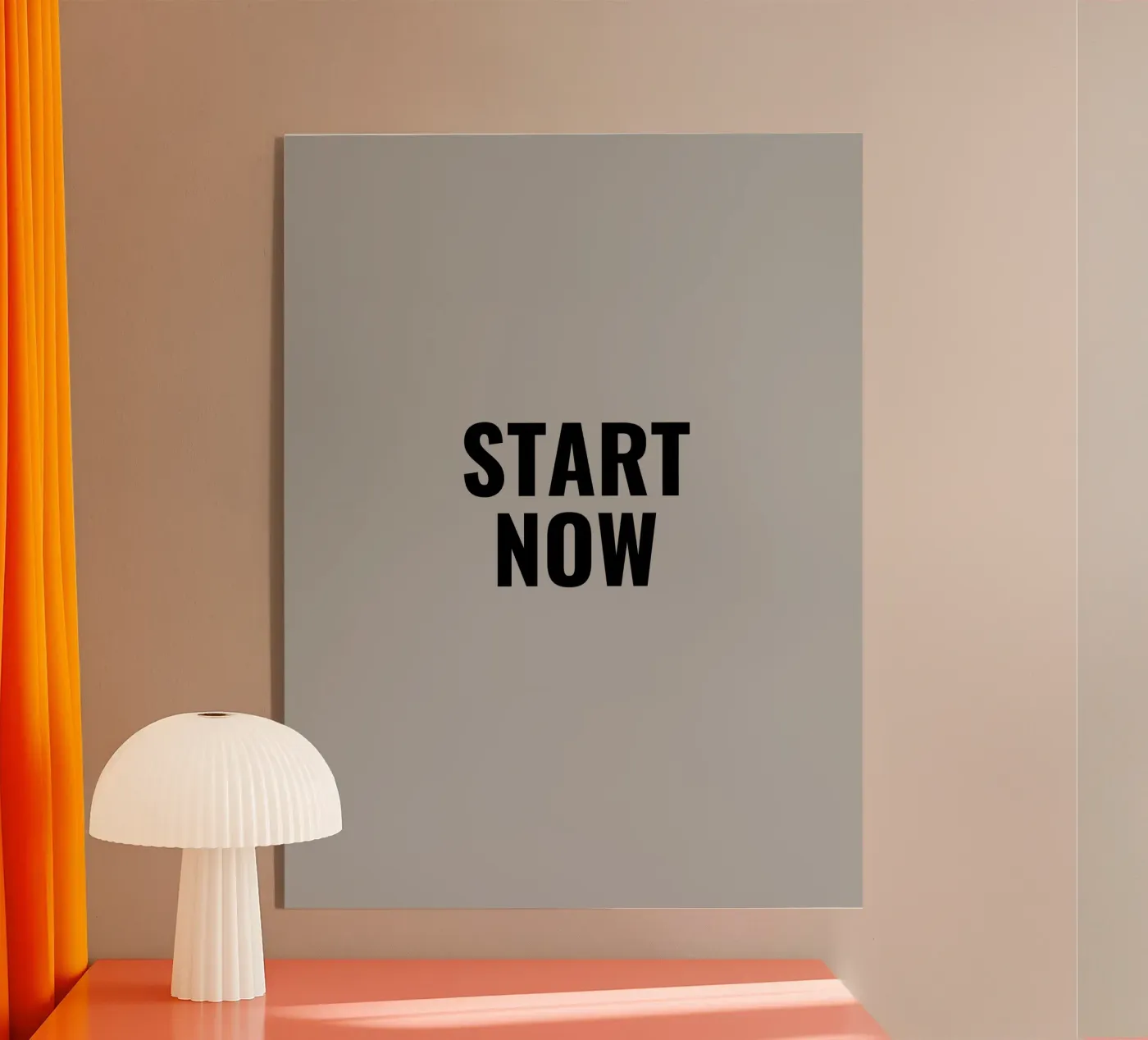 START NOW plexiglas de Simple