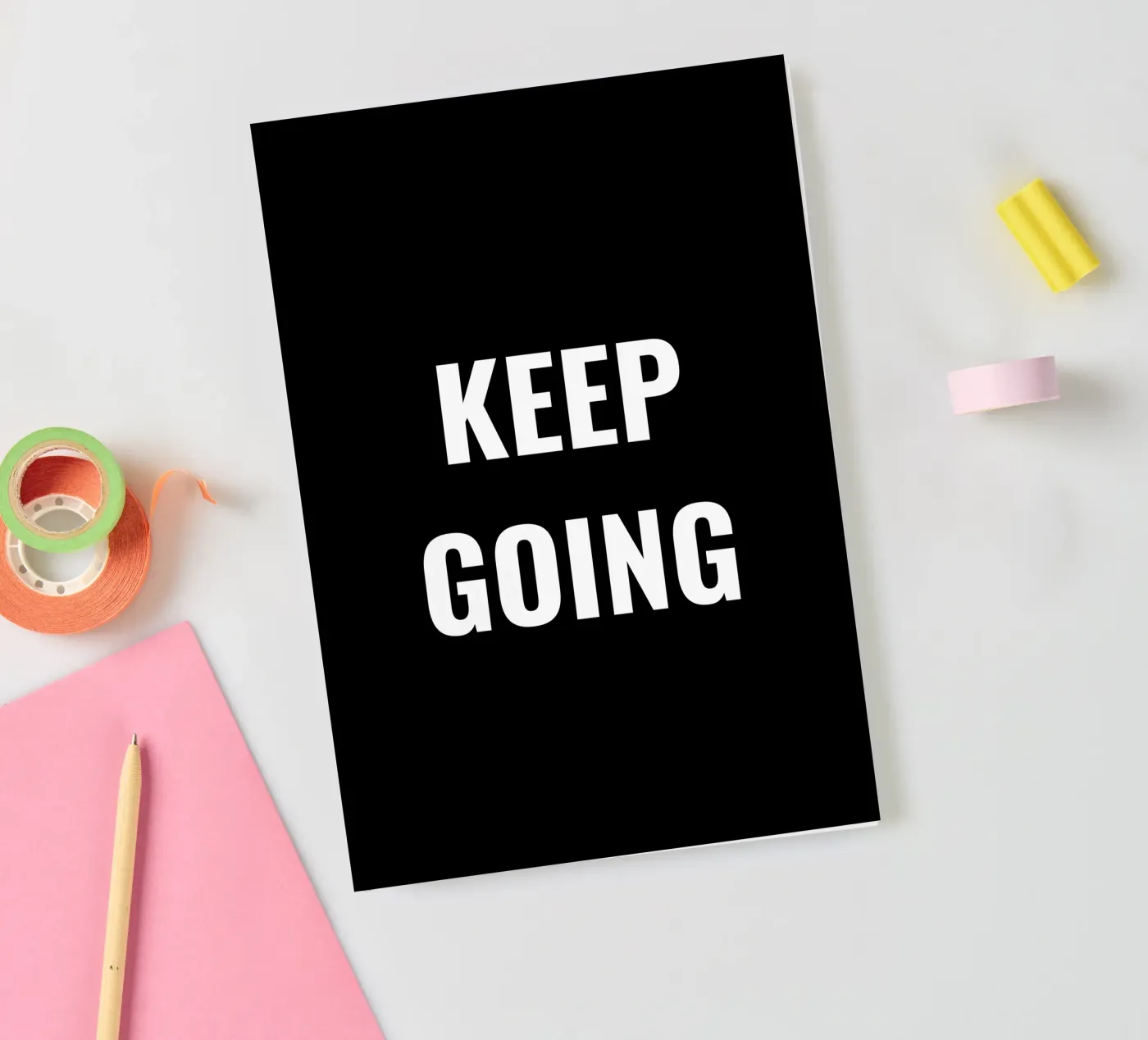 KEEP GOING notebook by Simple