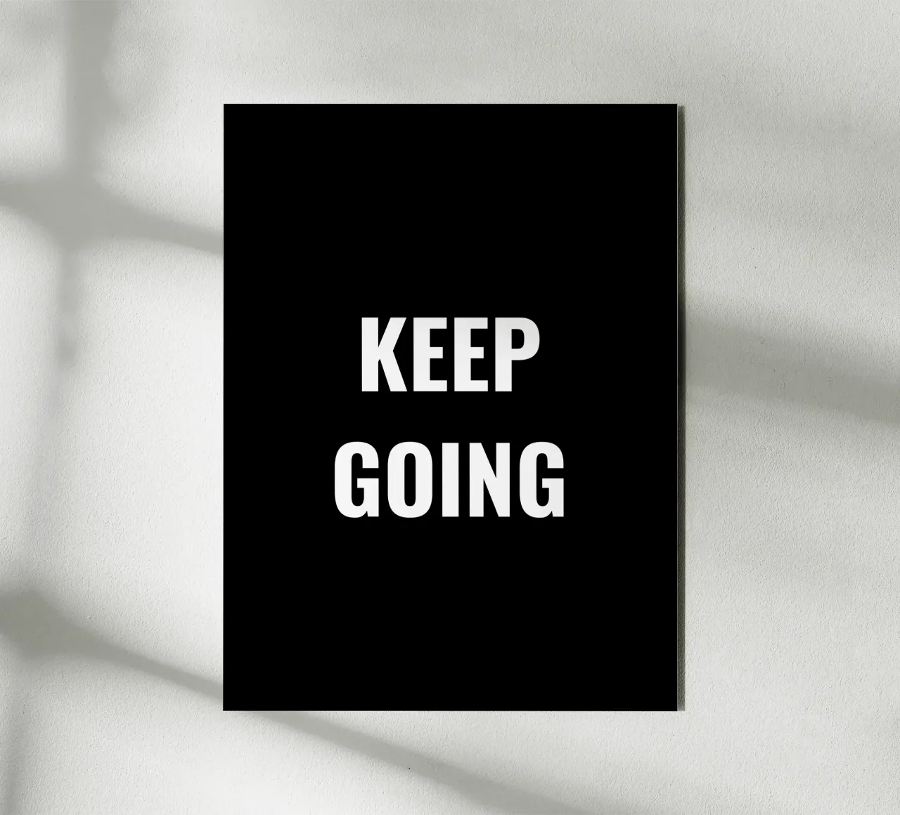 KEEP GOING alluminio dibond da Simple