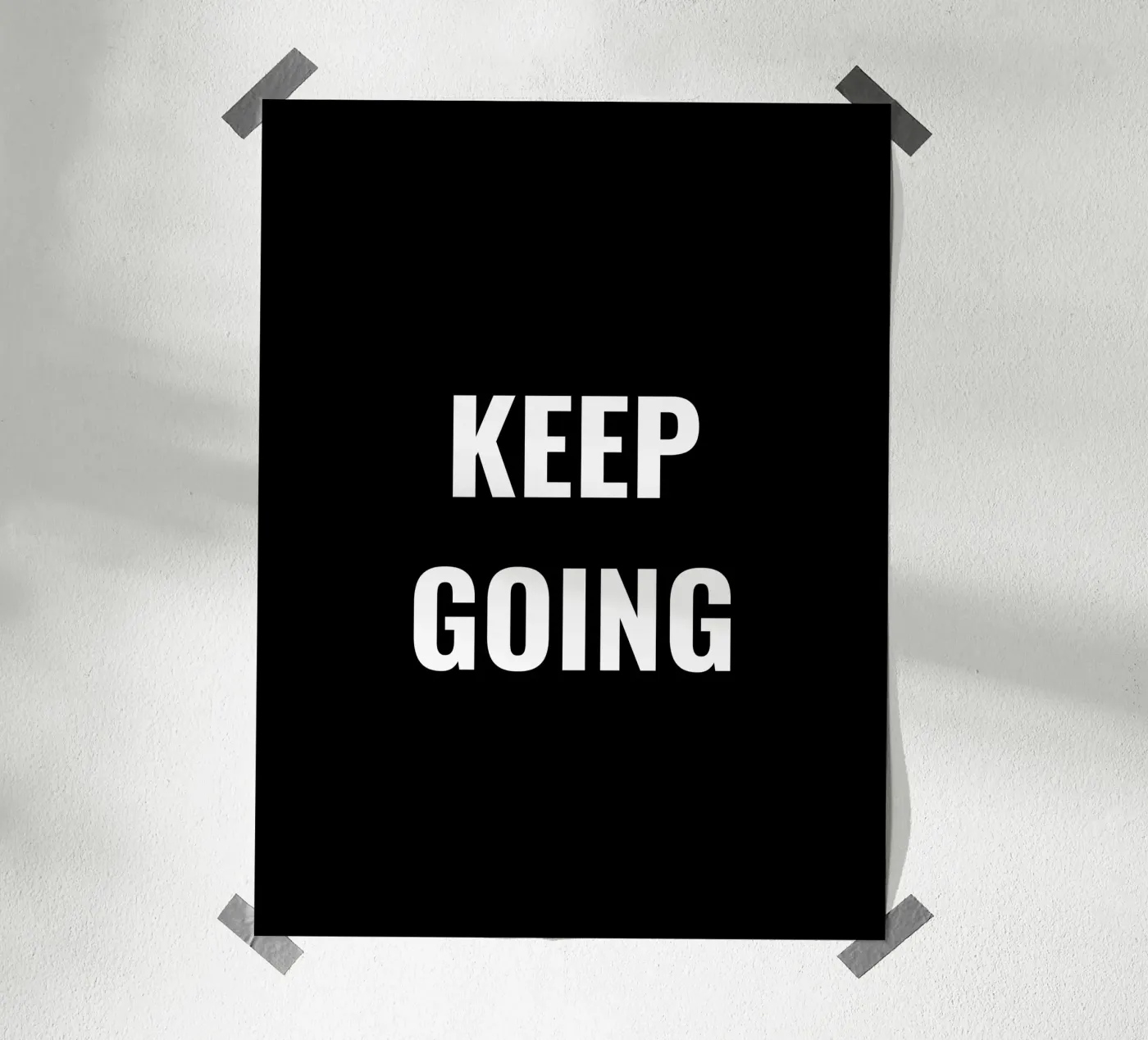 KEEP GOING poster by Simple