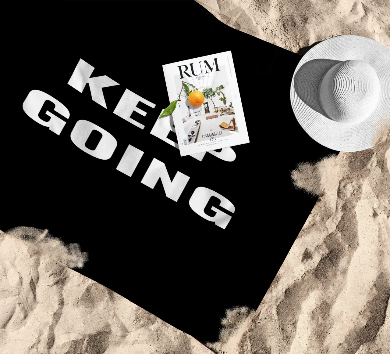 CONTINUARE AD ANDARE AVANTI telo mare da Simple