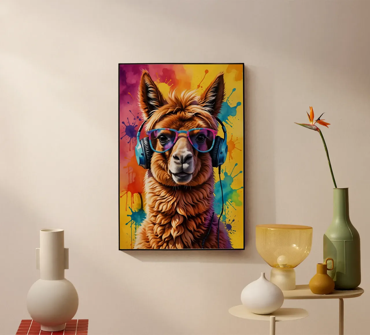 Lama in cuffia plexiglass da MakArena