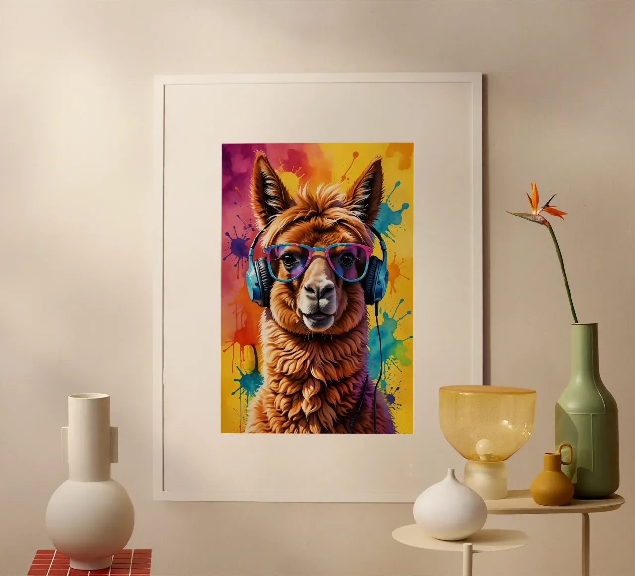 Lama au casque poster de MakArena