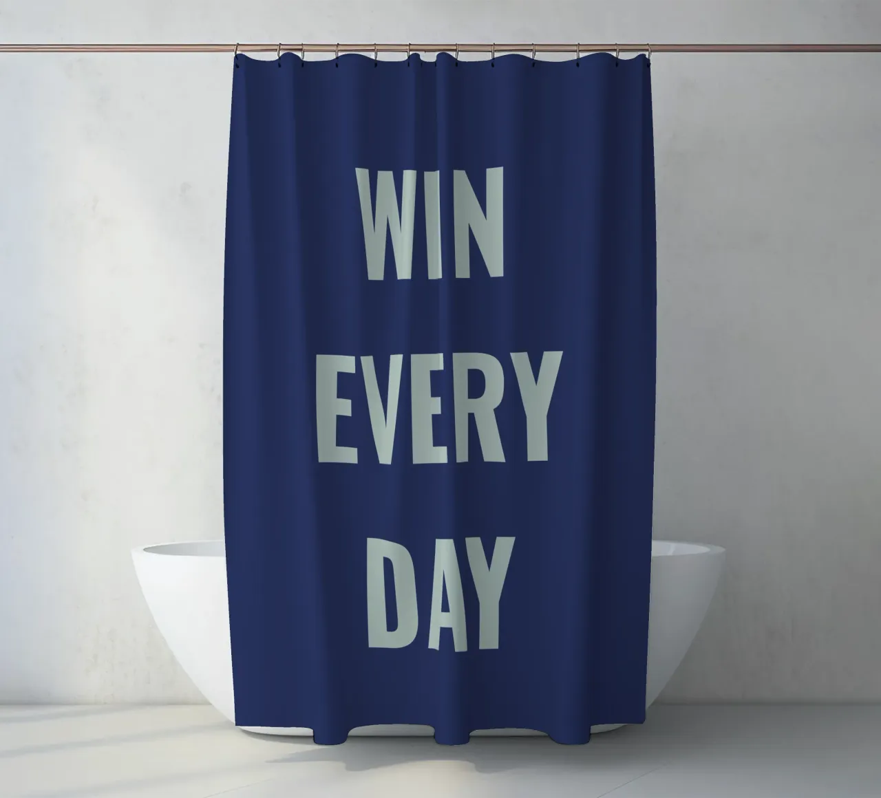 WIN EVERY DAY Duschvorhang von Simple
