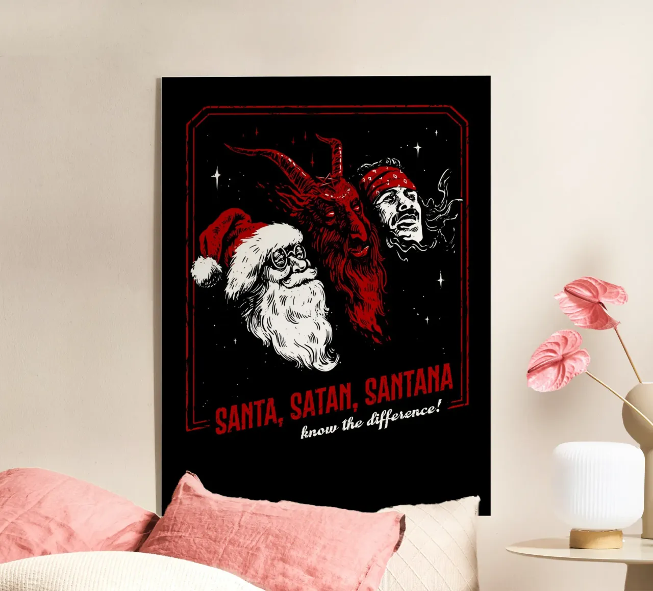 Santa, Satan,  - know the difference! plexiglass da 7115