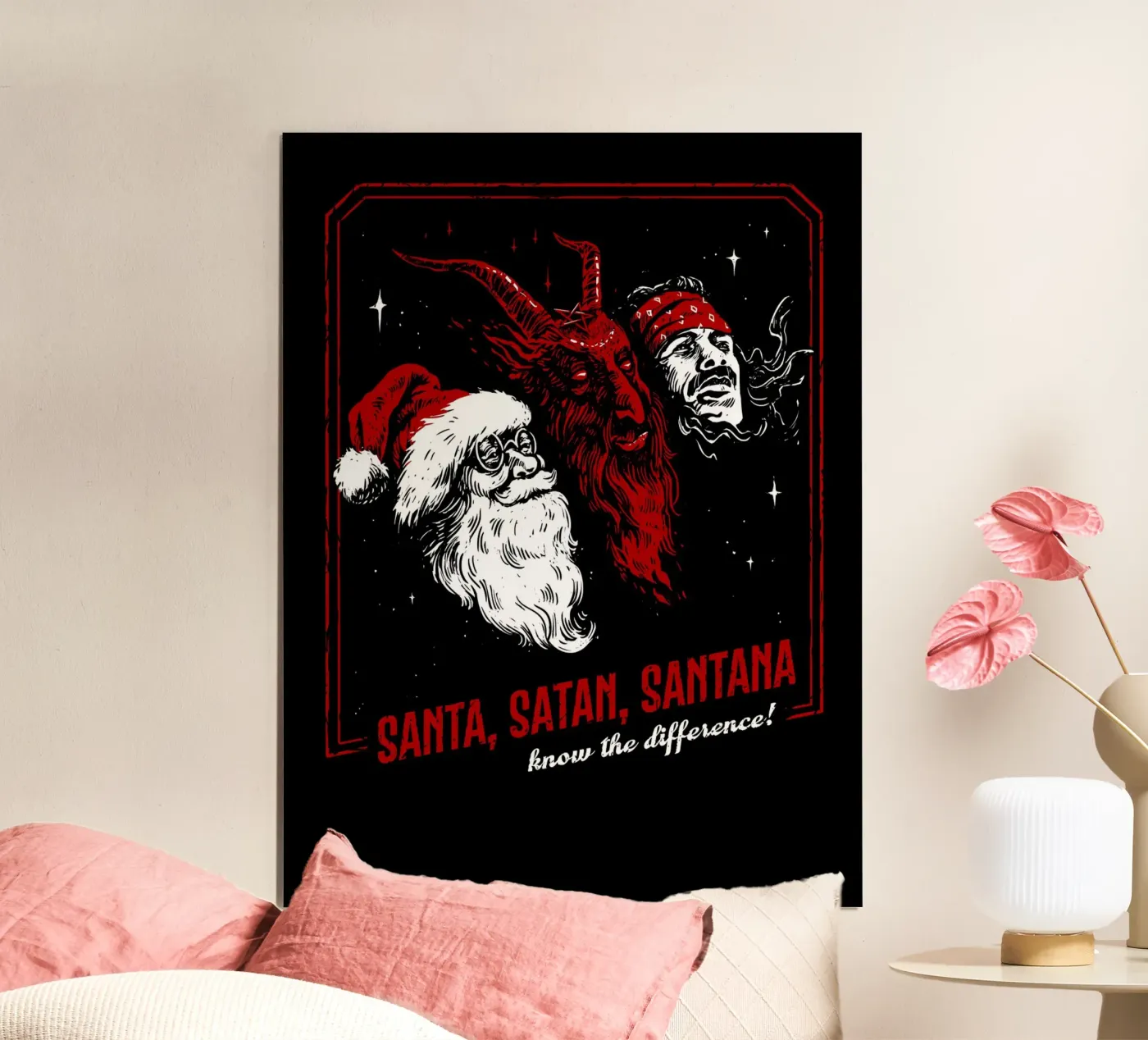 Santa, Satan, - know the difference! poster da 7115
