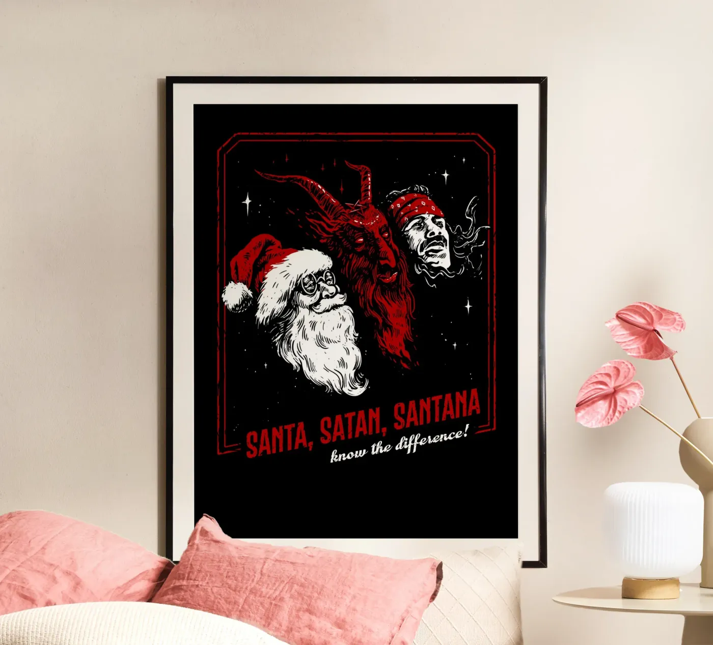 Santa, Satan, - know the difference! poster da 7115