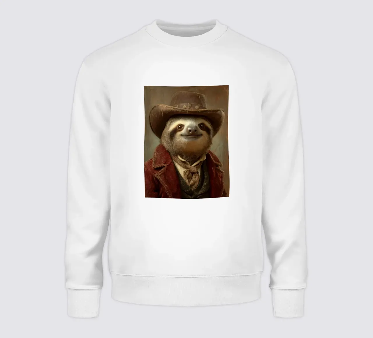 Faultier cowboy, retro Gemälde felpa da SlothStella