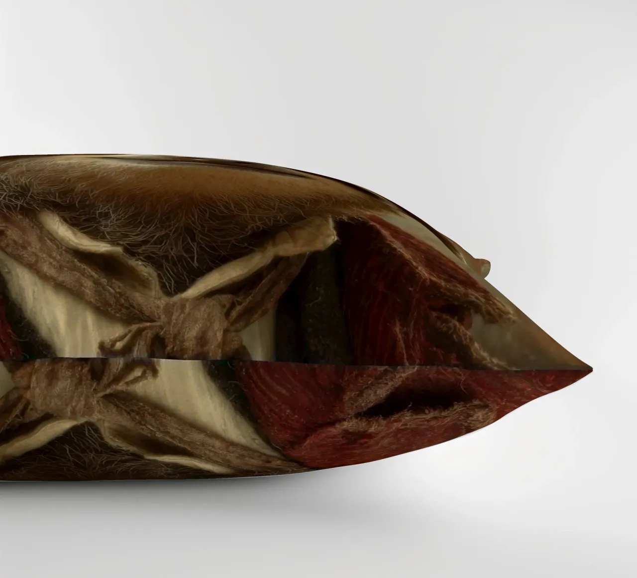 Faultier cowboy, retro Gemälde cuscino da SlothStella