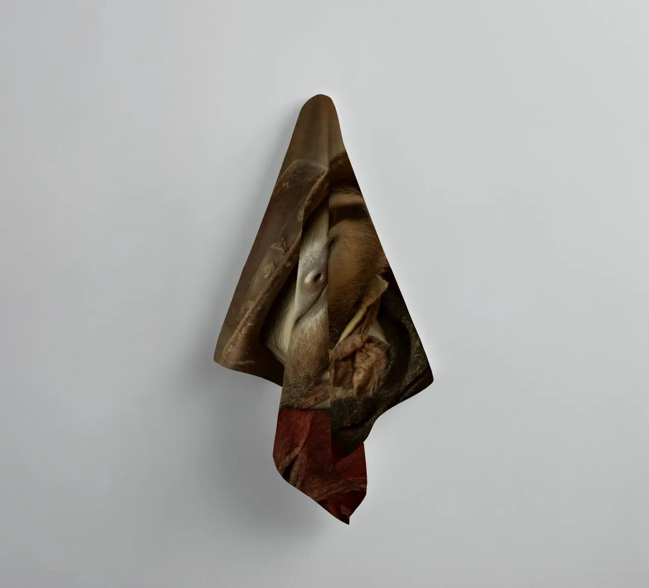 Faultier cowboy, retro Gemälde asciugamano da bagno da SlothStella