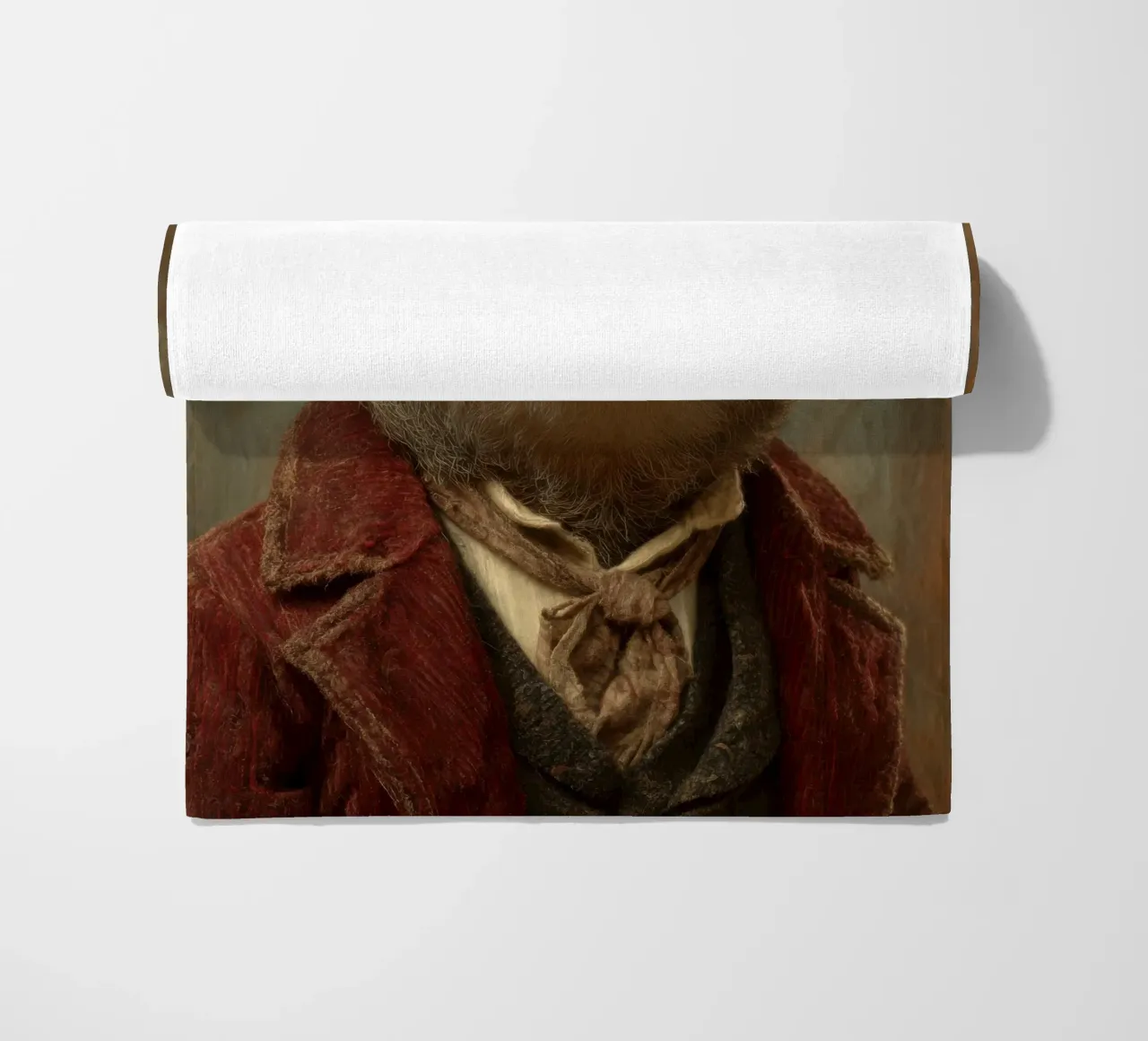 Faultier cowboy, retro Gemälde telo mare da SlothStella